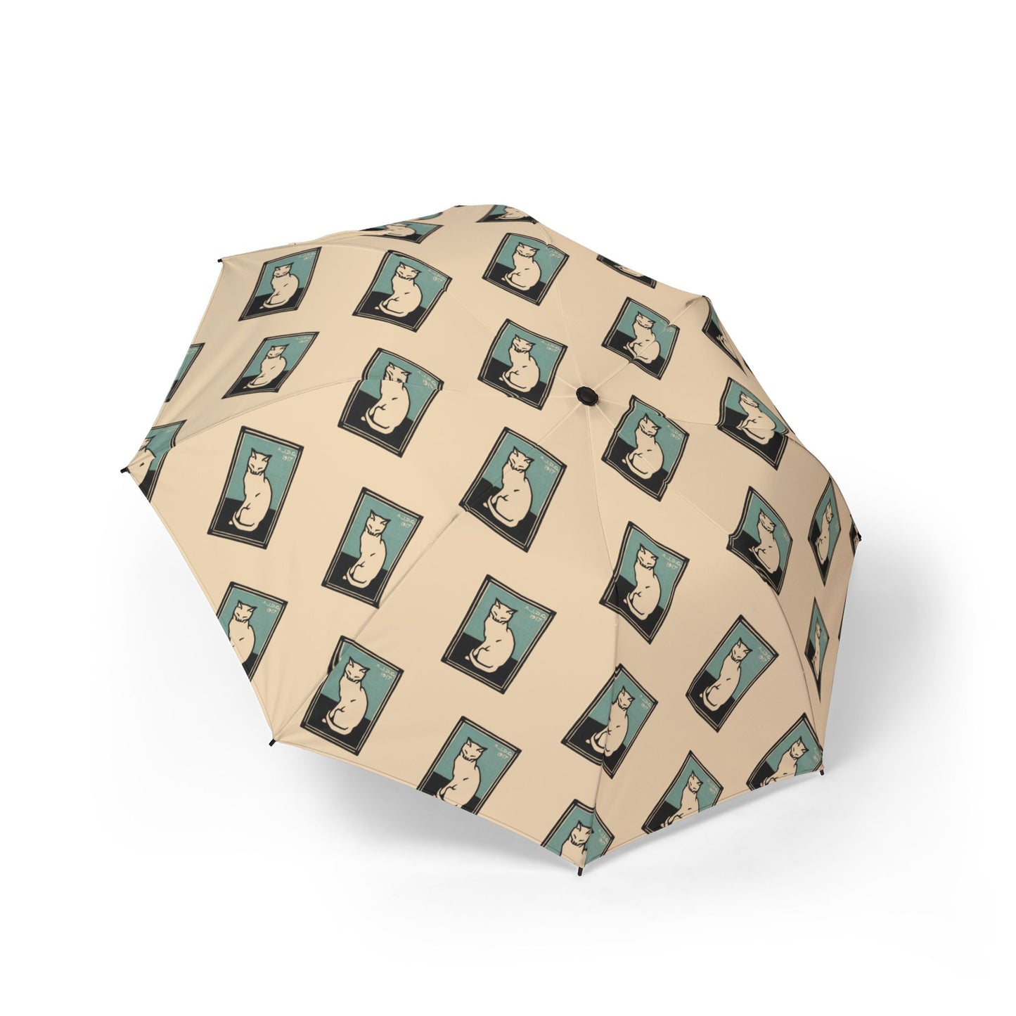 Zittende kat met gesloten ogen Umbrella | Julie de Graag-Quipham Collections