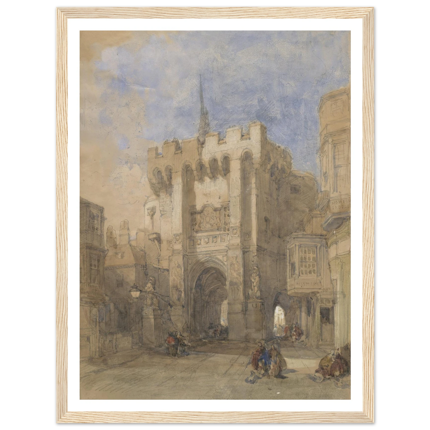 Bargate, Southampton (1828) Art Print | David Roberts-Quipham Collections
