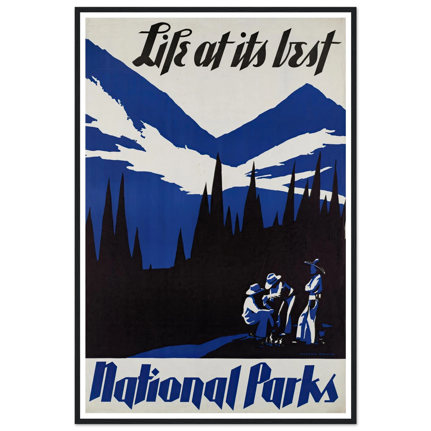 Life at its best. National Parks (ca. 1930–1939) Art Print | Dorothy Waugh-Quipham Collections