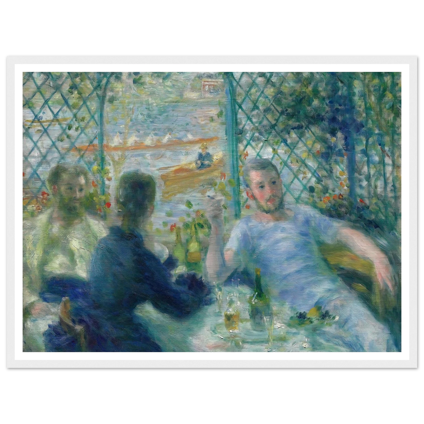 Lunch at the Restaurant Fournaise (The Rowers’ Lunch) (1875) Art Print | Pierre Auguste Renoir-Quipham Collections