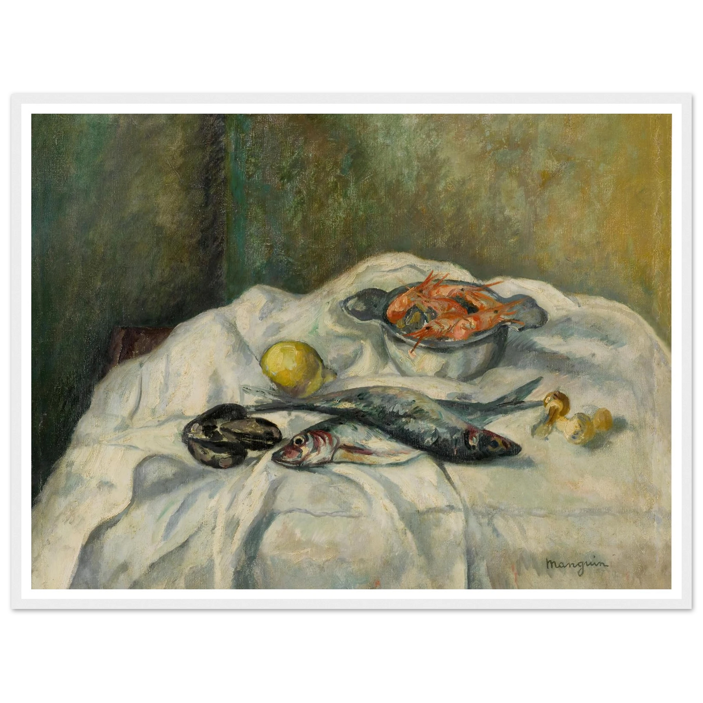 Harengs et crevettes (1934) Art Print | Henri Manguin-Quipham Collections