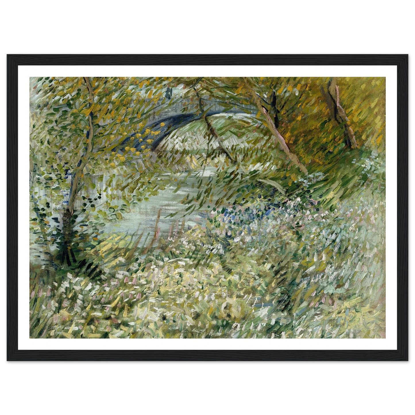 River Bank in Springtime (1887) Art Print | Vincent van Gogh-Quipham Collections