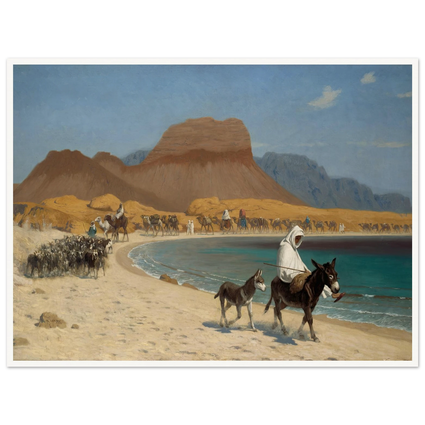 The Gulf of Aqaba (circa 1897) Art Print | Jean Leon Gerome-Quipham Collections