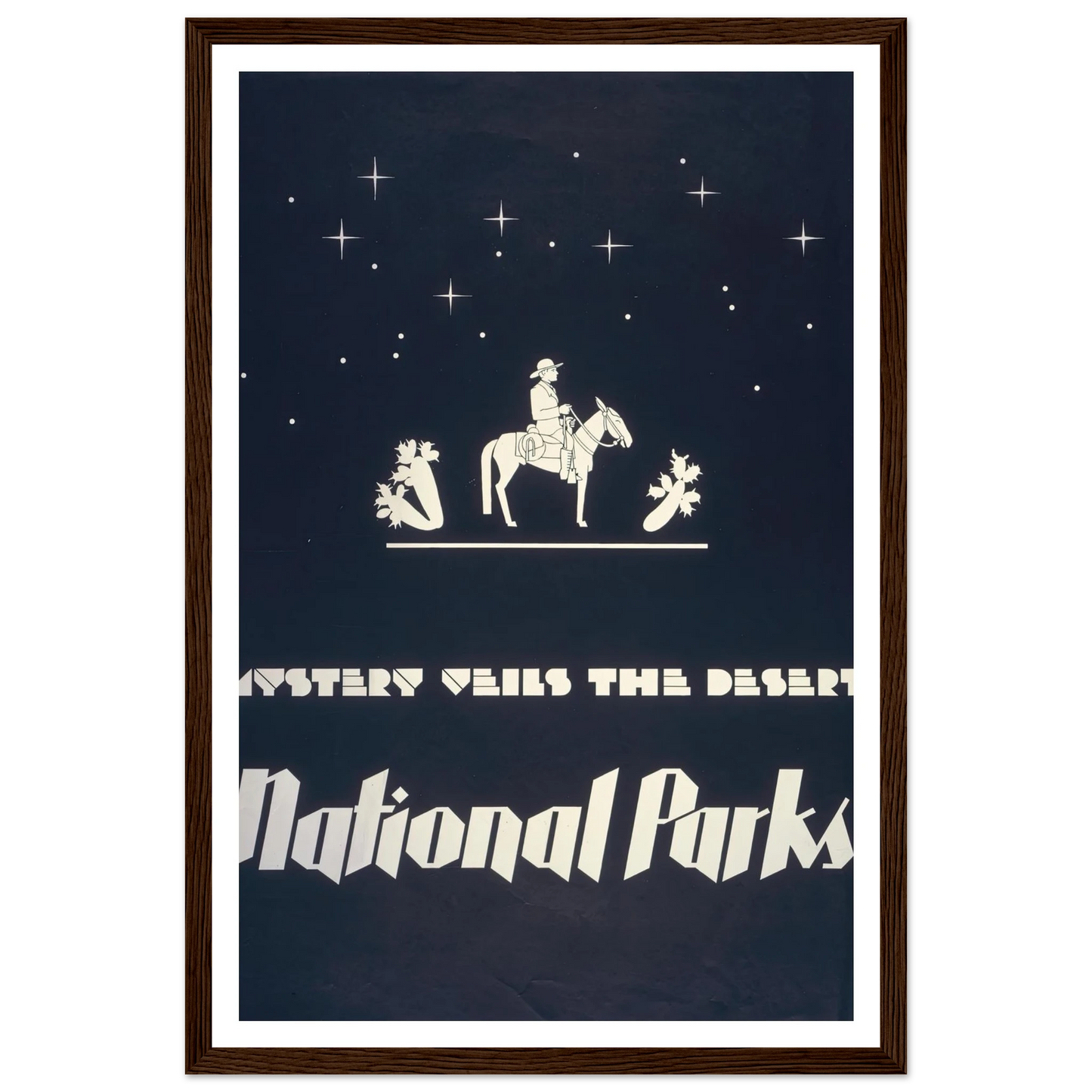 Mystery veils the desert – National parks (1930) Art Print | Dorothy Waugh-Quipham Collections