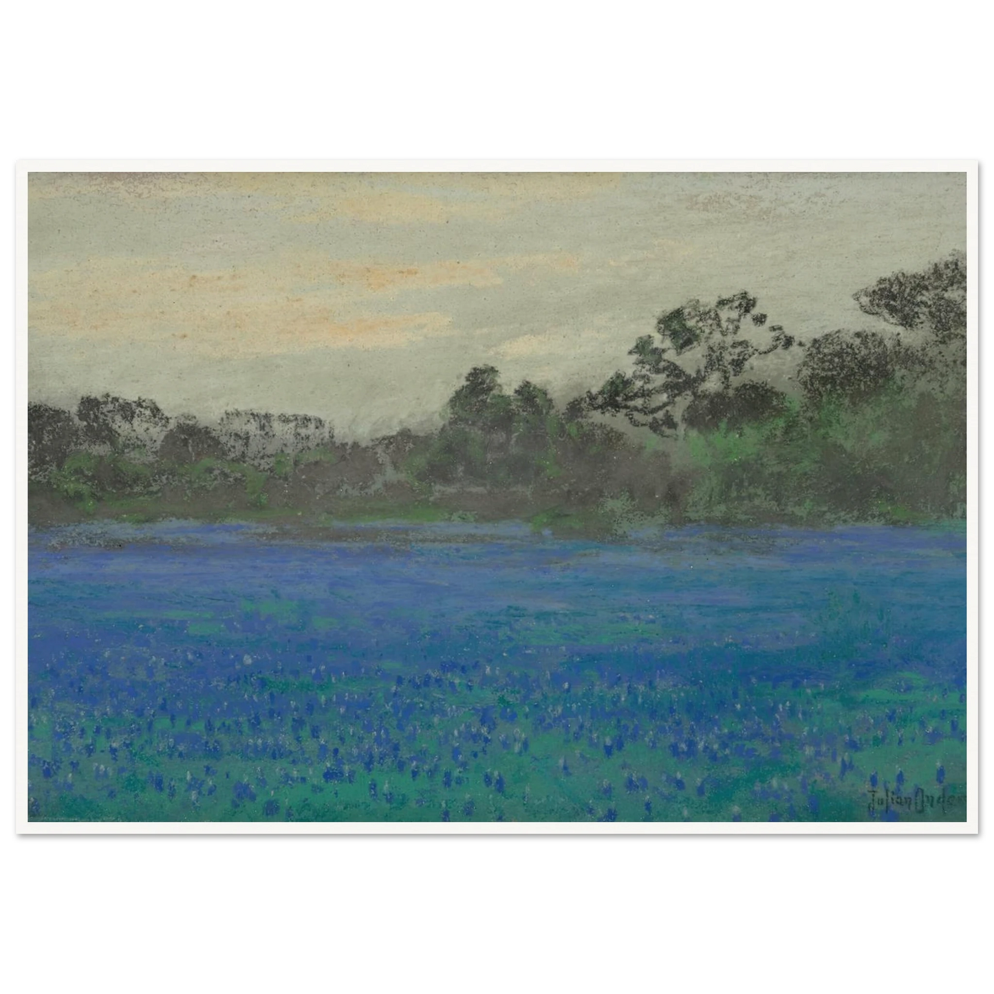 Bluebonnet Field (1921) Art Print | Julian Onderdonk-Quipham Collections