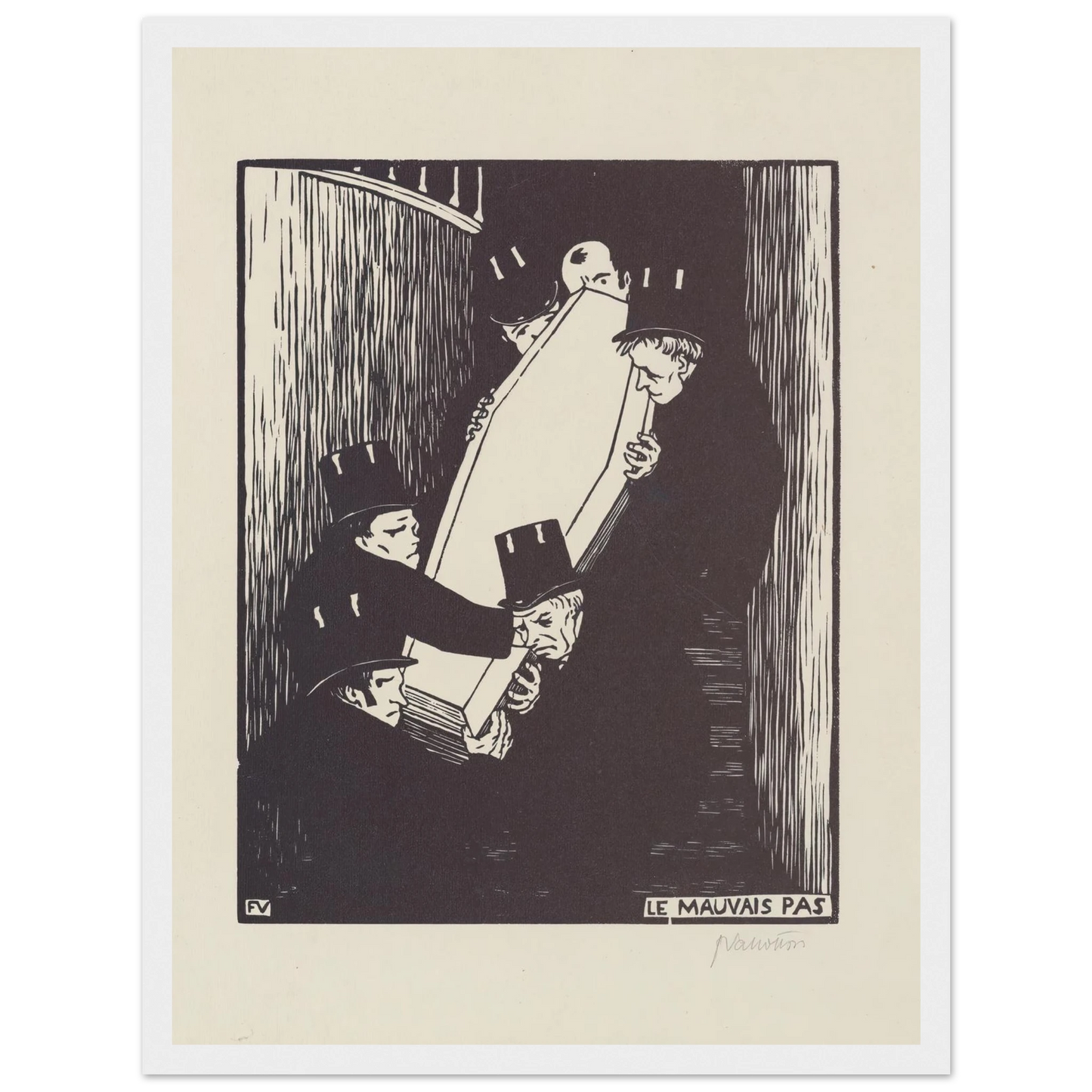 Le mauvais pas (1893) Art Print | Felix Vallotton-Quipham Collections