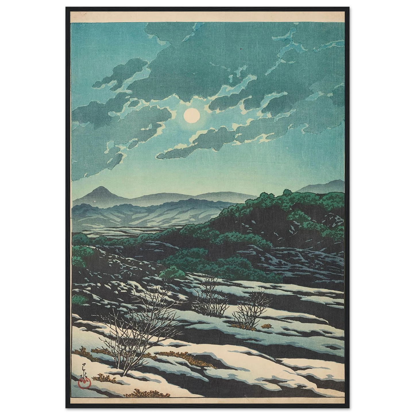 Karikachi toge (Karikachi Mountain Pass) (1927) Art Print | Kawase Hasui-Quipham Collections