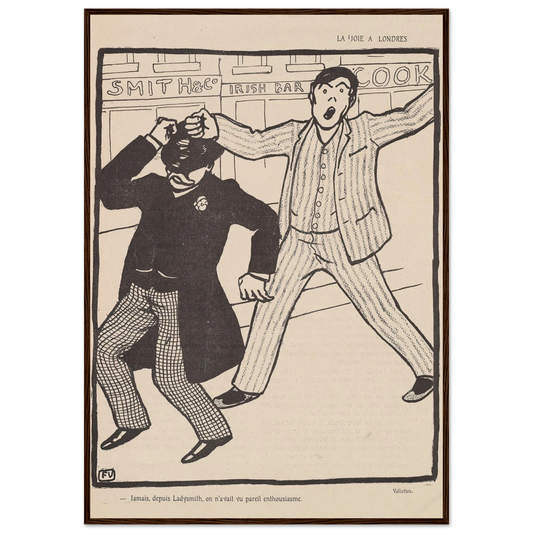 18 juillet 1903 Art Print | Felix Vallotton - Framed Poster - 30x40 cm / 12x16″ - Black frame