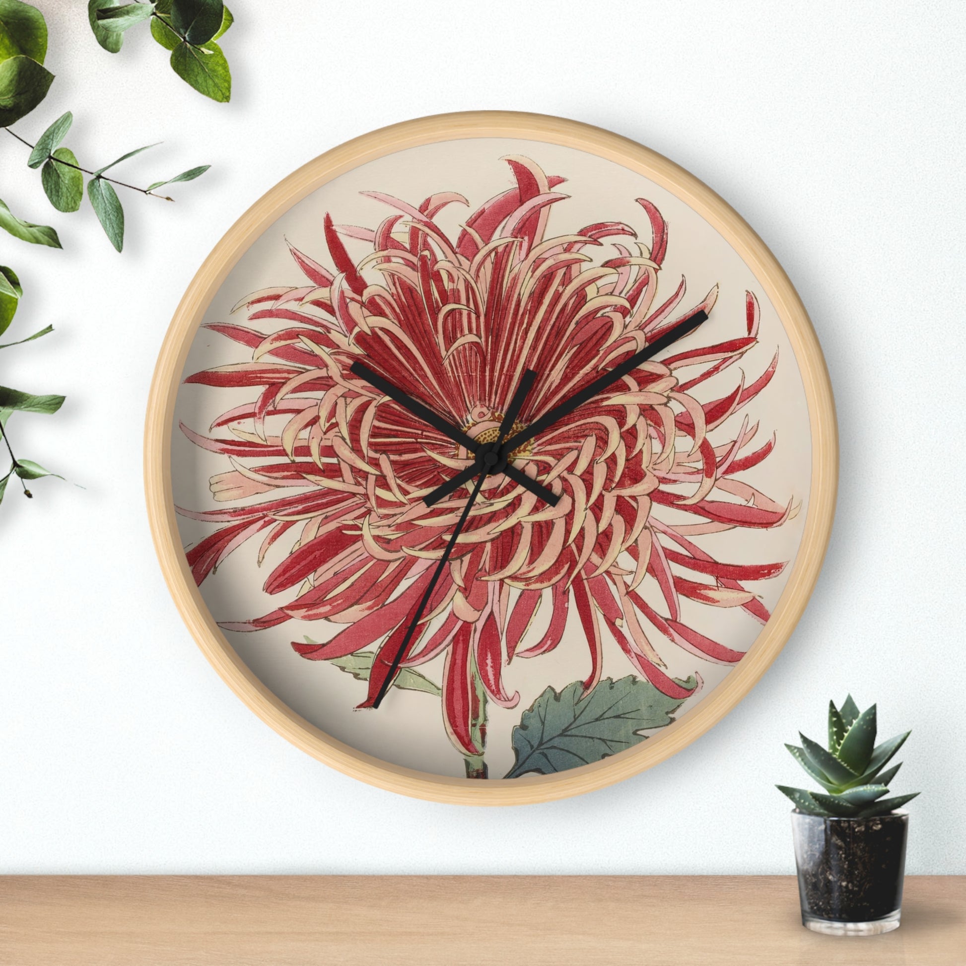 Keika hyakugiku, Pl.27 Wall Clock | Keika Hasegawa-Quipham Collections