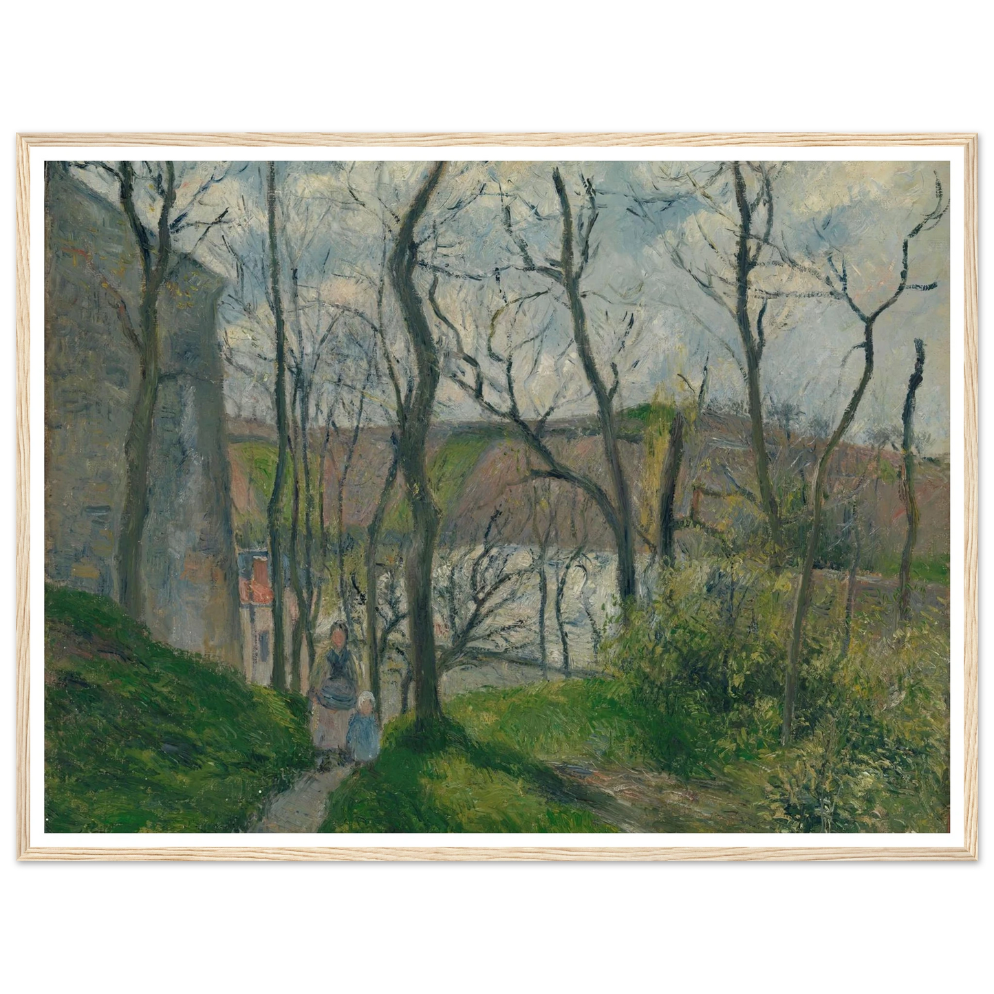 The ‘Royal Palace’ at the Hermitage, Pontoise (1879) Art Print | Camille Pissarro-Quipham Collections