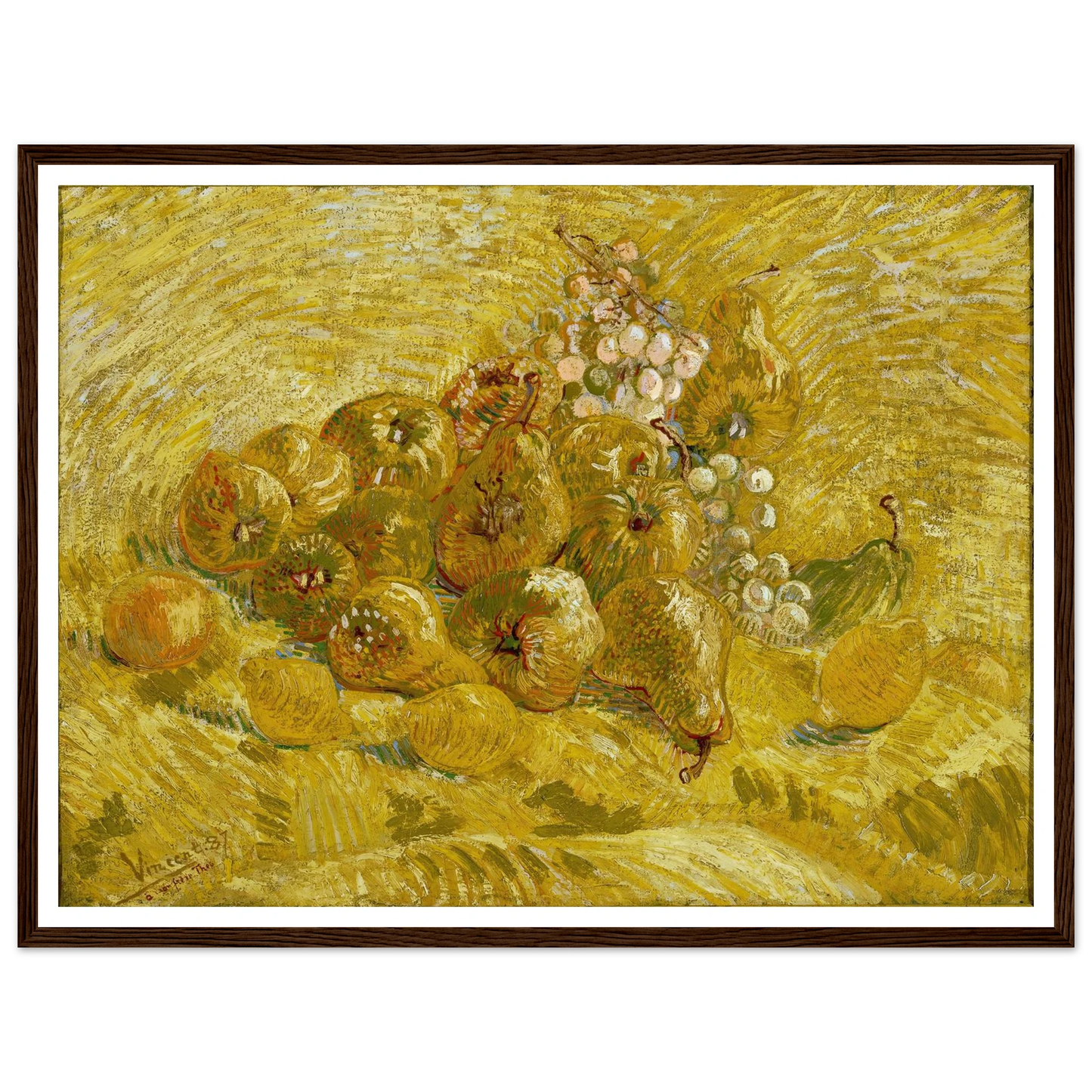 Quinces, lemons, pears and grapes (from 1887 until 1888) Art Print | Vincent van Gogh-Quipham Collections