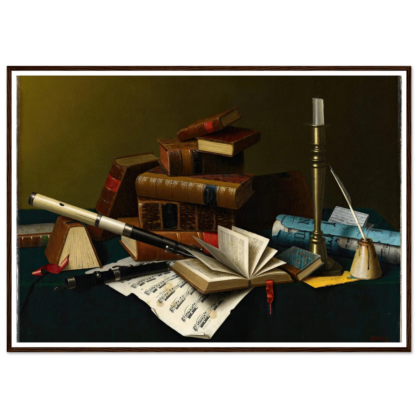 Music and Literature (1878) Art Print | William Michael Harnett-Quipham Collections