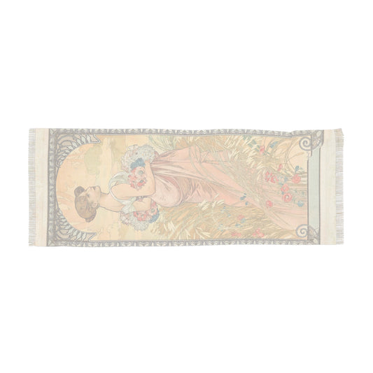 Summer | Alphonse Mucha Scarf – Art Nouveau Scarf-Quipham Collections