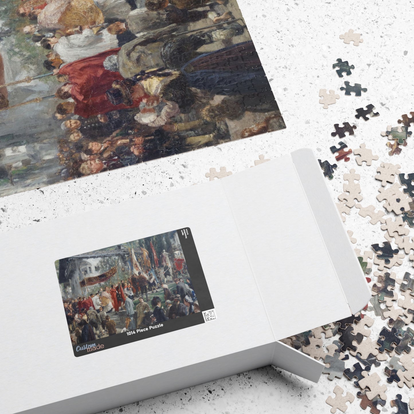 Procession in Hofgastein Puzzle | Adolph von Menzel-Quipham Collections