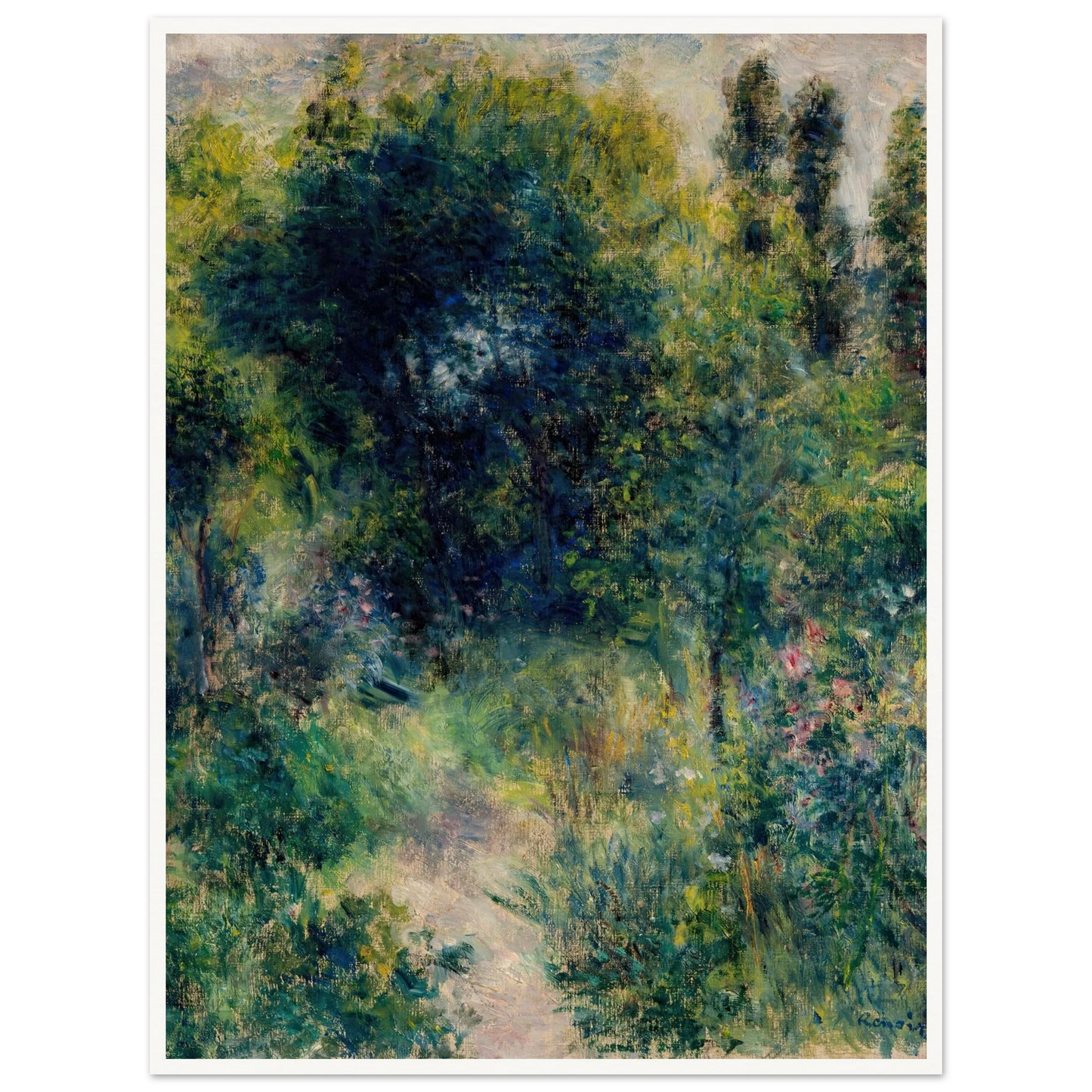 Garden (circa 1877) Art Print | Pierre Auguste Renoir-Quipham Collections