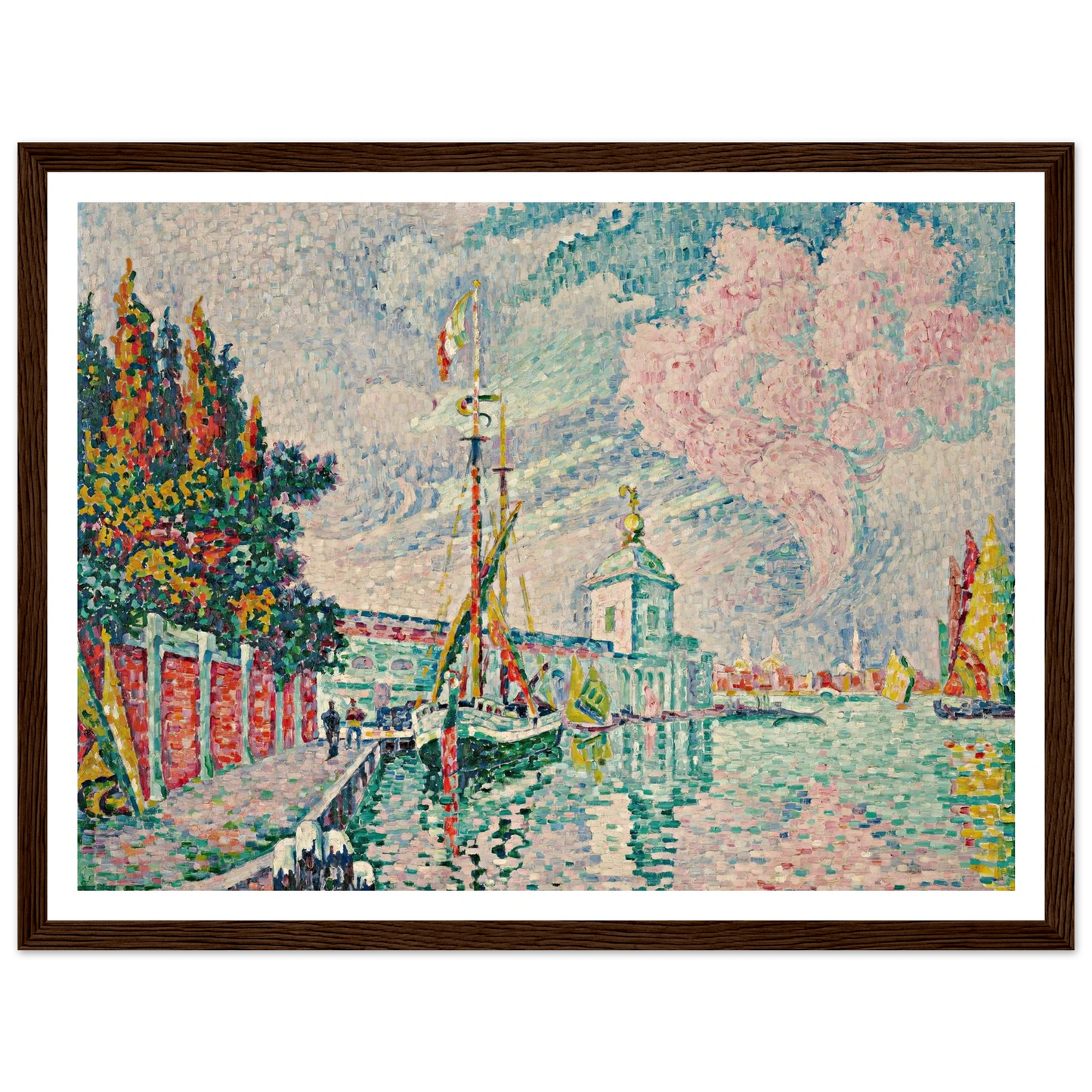 La Dogana, Venise (1923) Art Print | Paul Signac-Quipham Collections