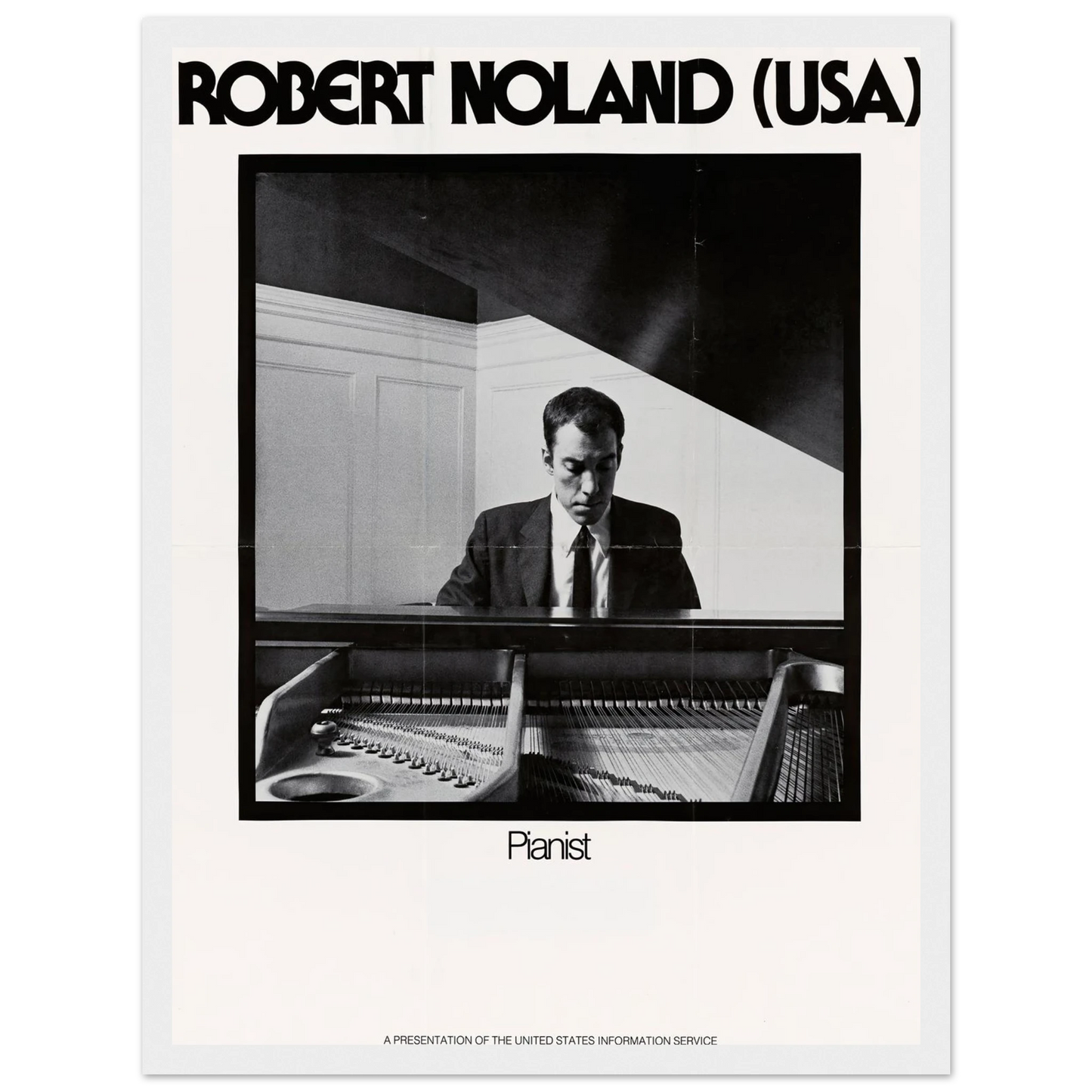 Robert Noland (USA) Pianist Art Print | US Information Agency-Quipham Collections
