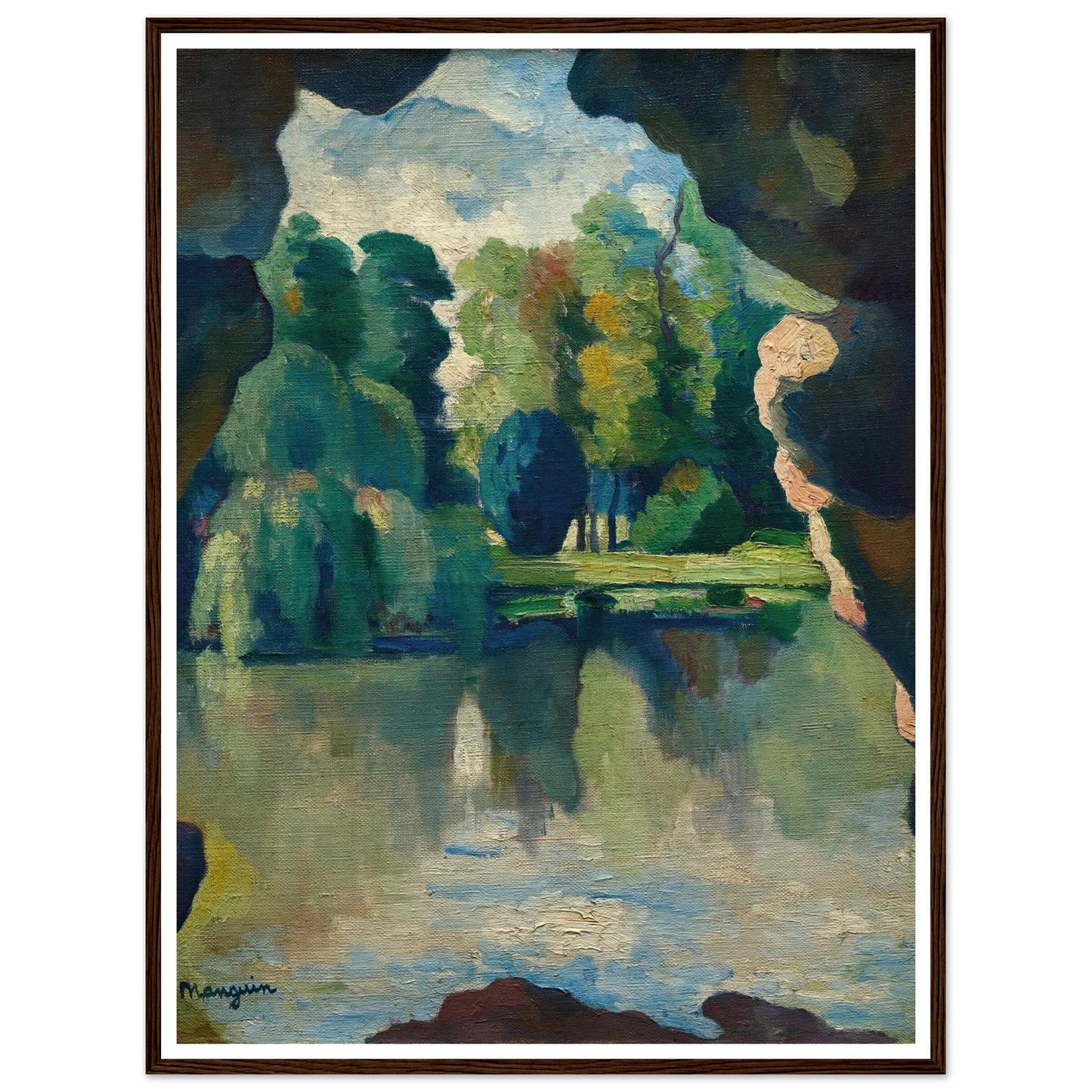 Le Lac de Bagatelle, Bois de Boulogne (1909) Art Print | Henri Manguin-Quipham Collections