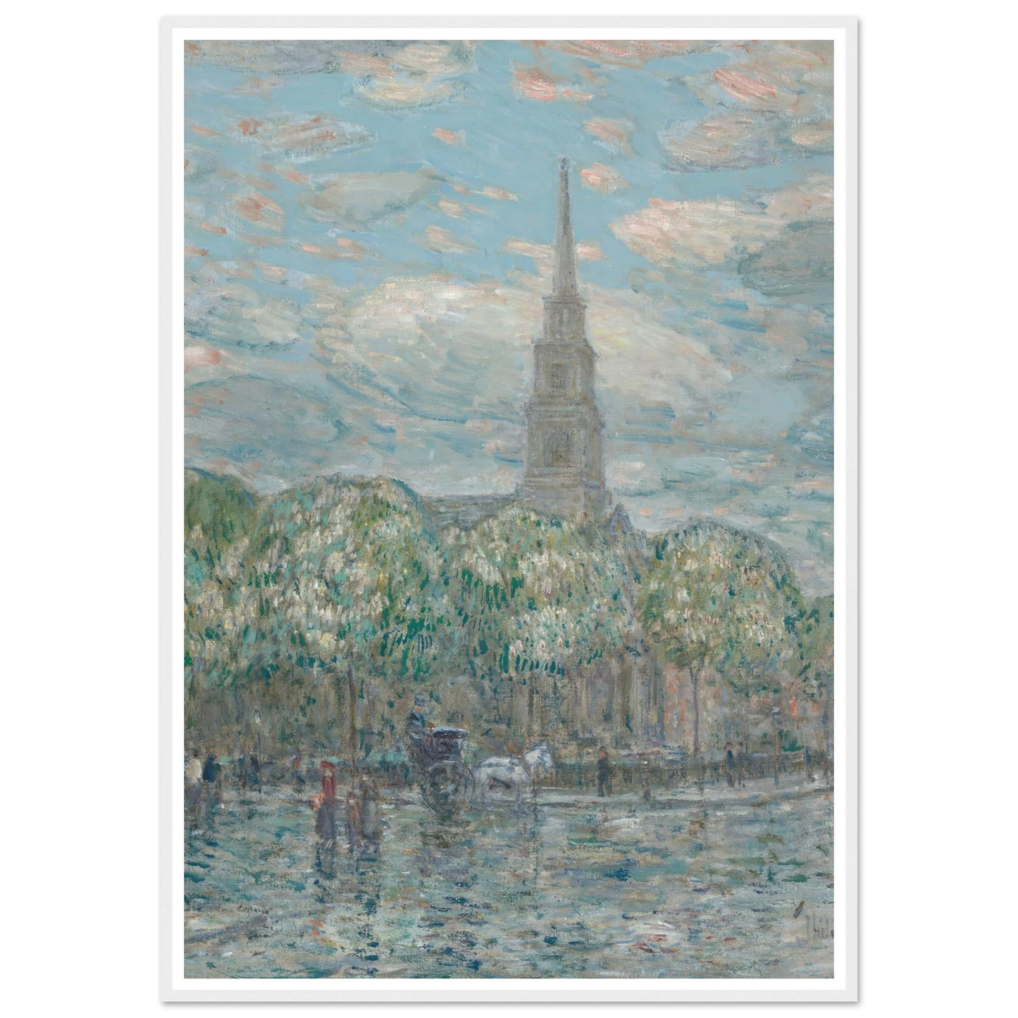 St. Mark’s in the Bowery (1910) Art Print | Childe Hassam-Quipham Collections
