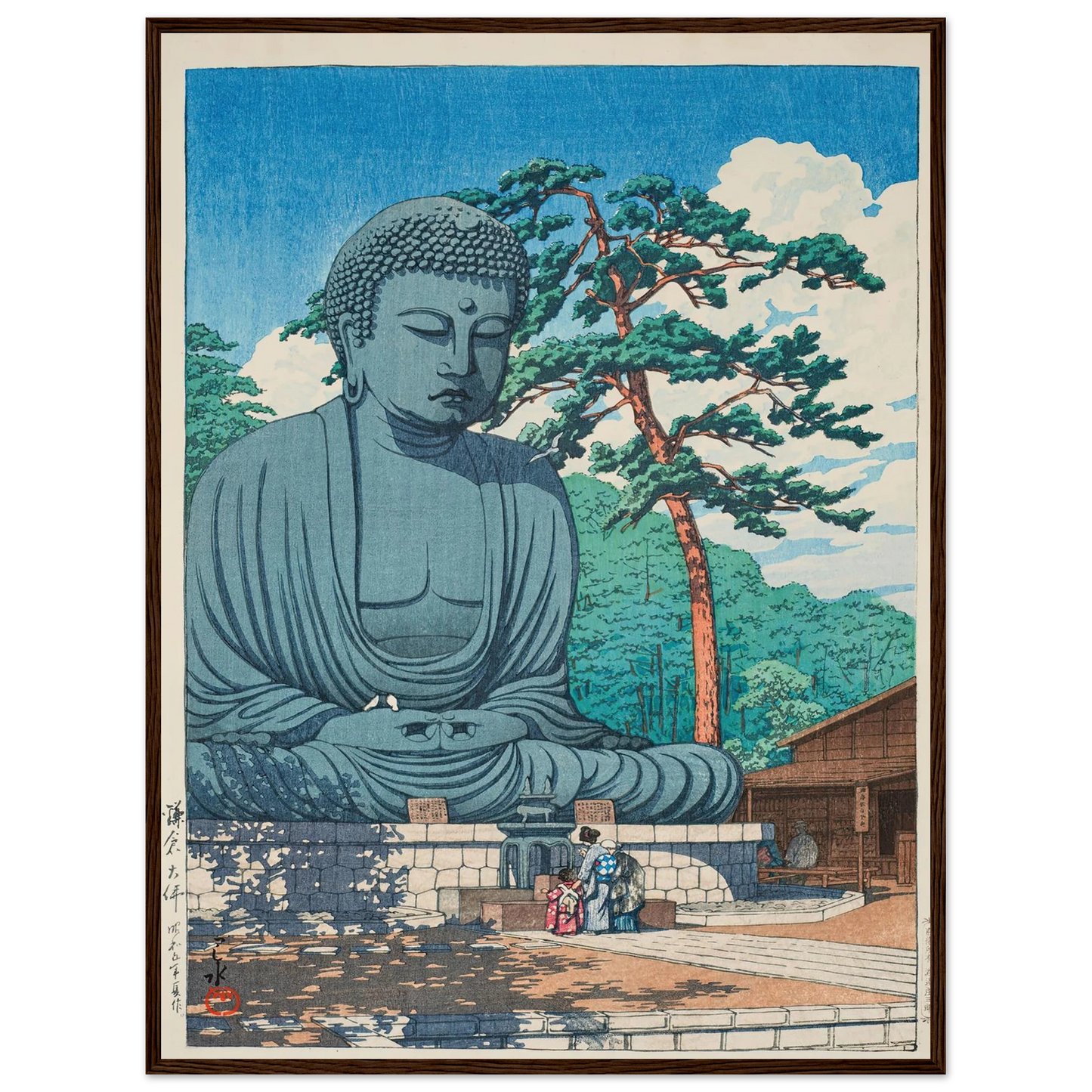 Kamakura daibutsu (The Great Buddha at Kamamura) (1930) Art Print | Kawase Hasui-Quipham Collections
