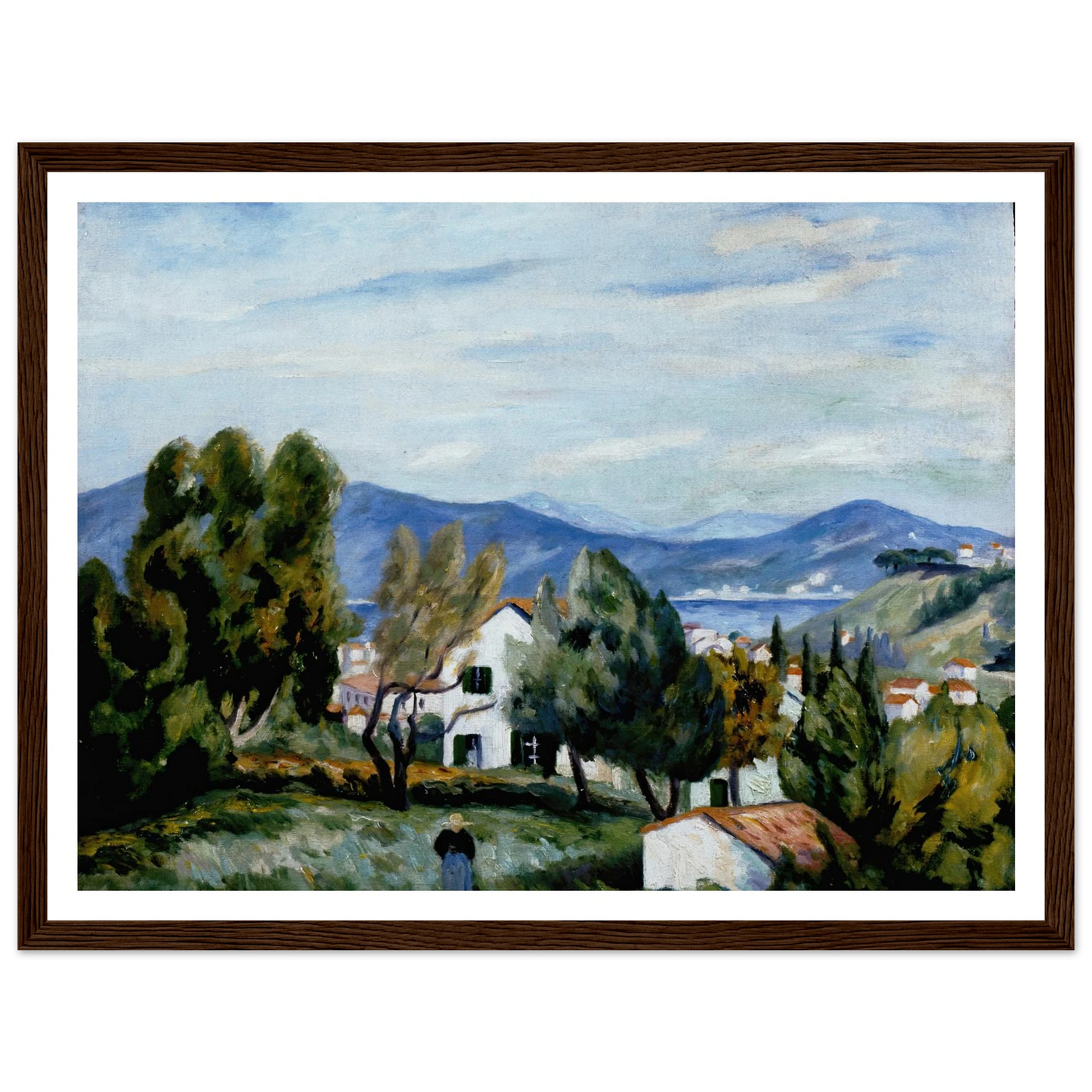 Saint Tropez vu de la Maison de Vildrac Art Print | Henri Manguin-Quipham Collections