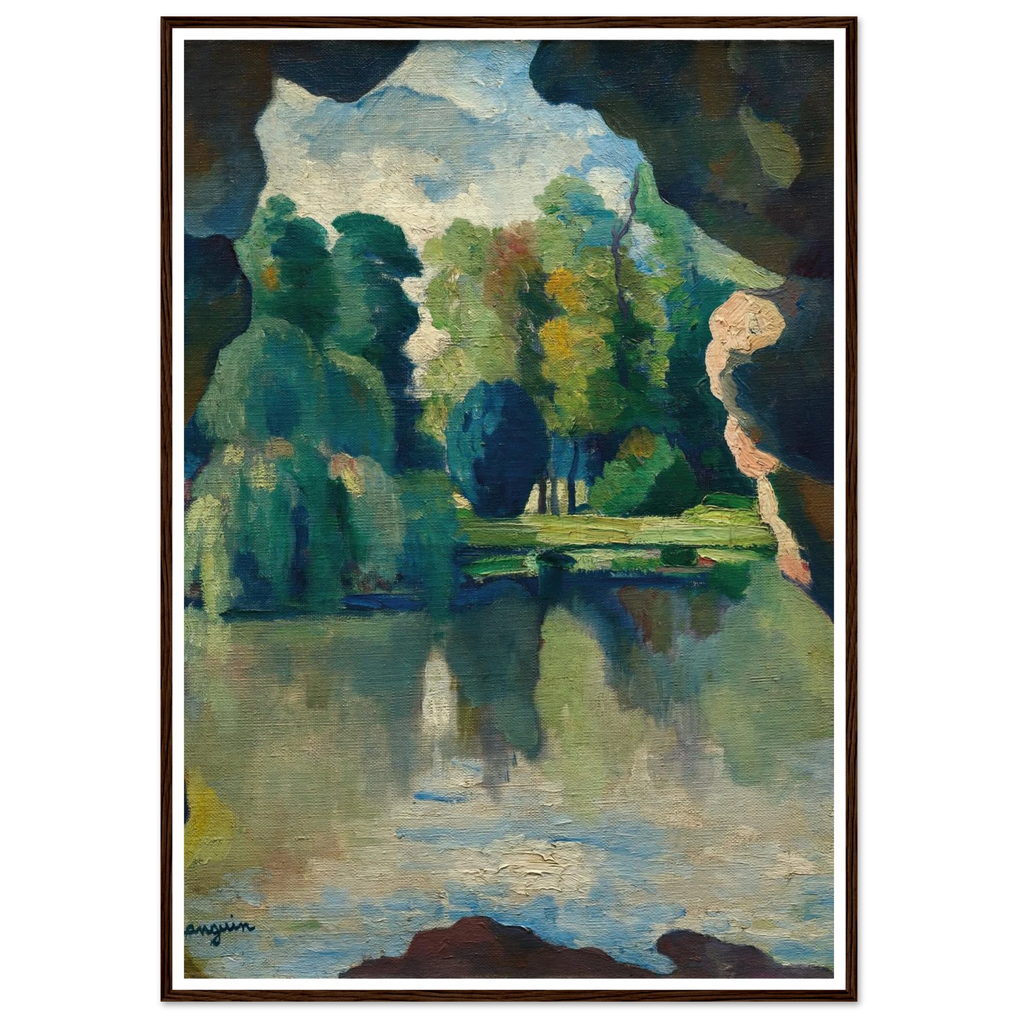 Le Lac de Bagatelle, Bois de Boulogne (1909) Art Print | Henri Manguin-Quipham Collections