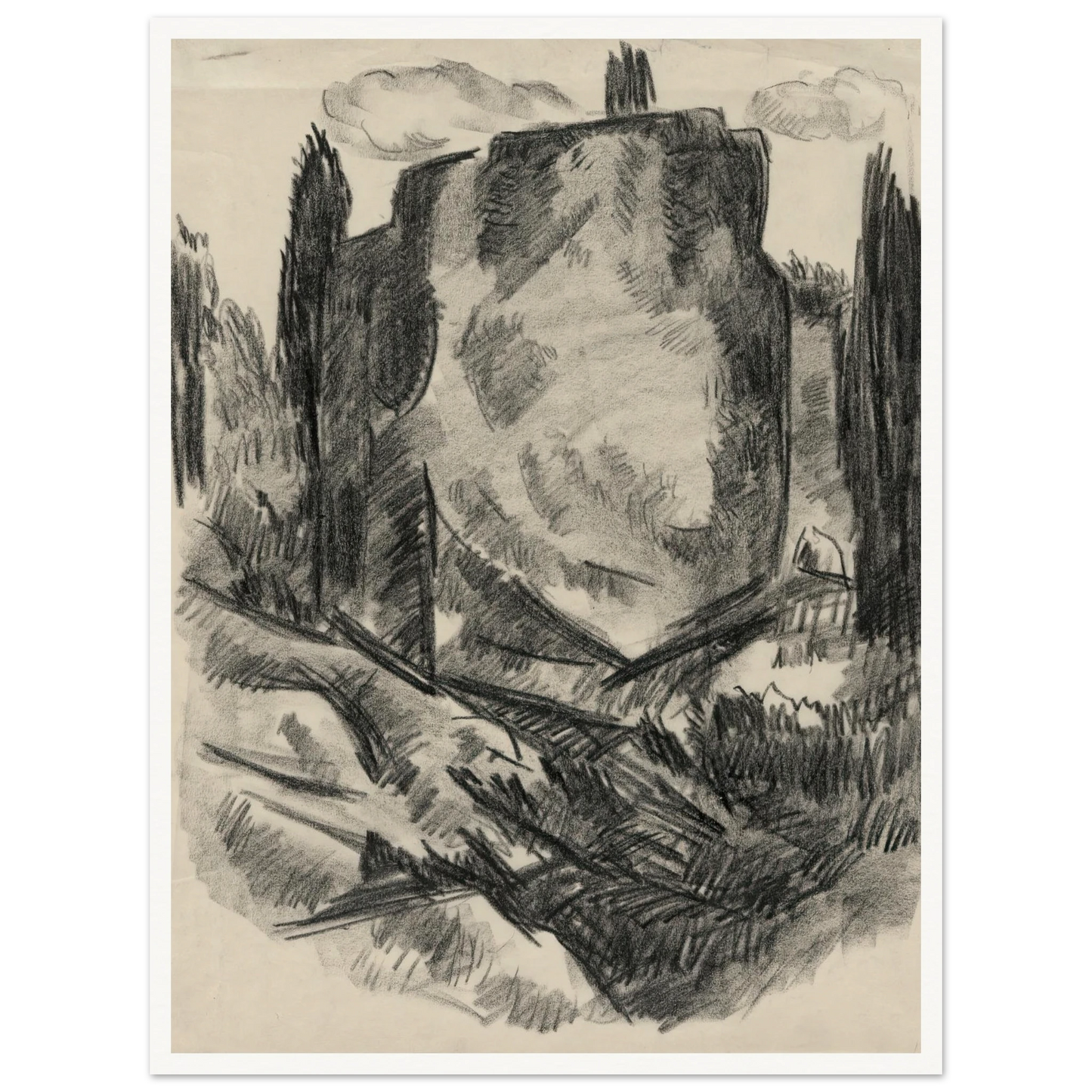 Landscape (early to mid-20th century) Art Print | Marsden Hartley-Quipham Collections
