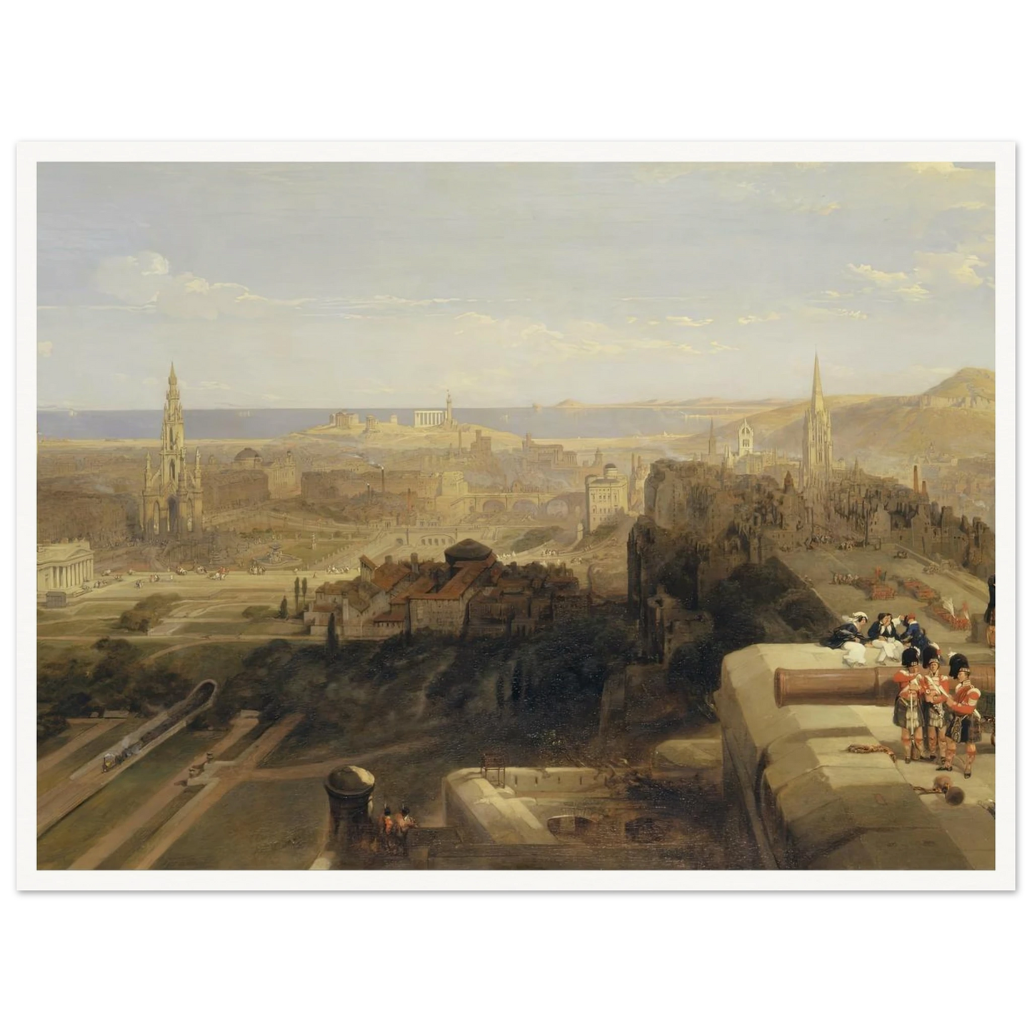 Edinburgh from the Castle Art Print | David Roberts-Quipham Collections