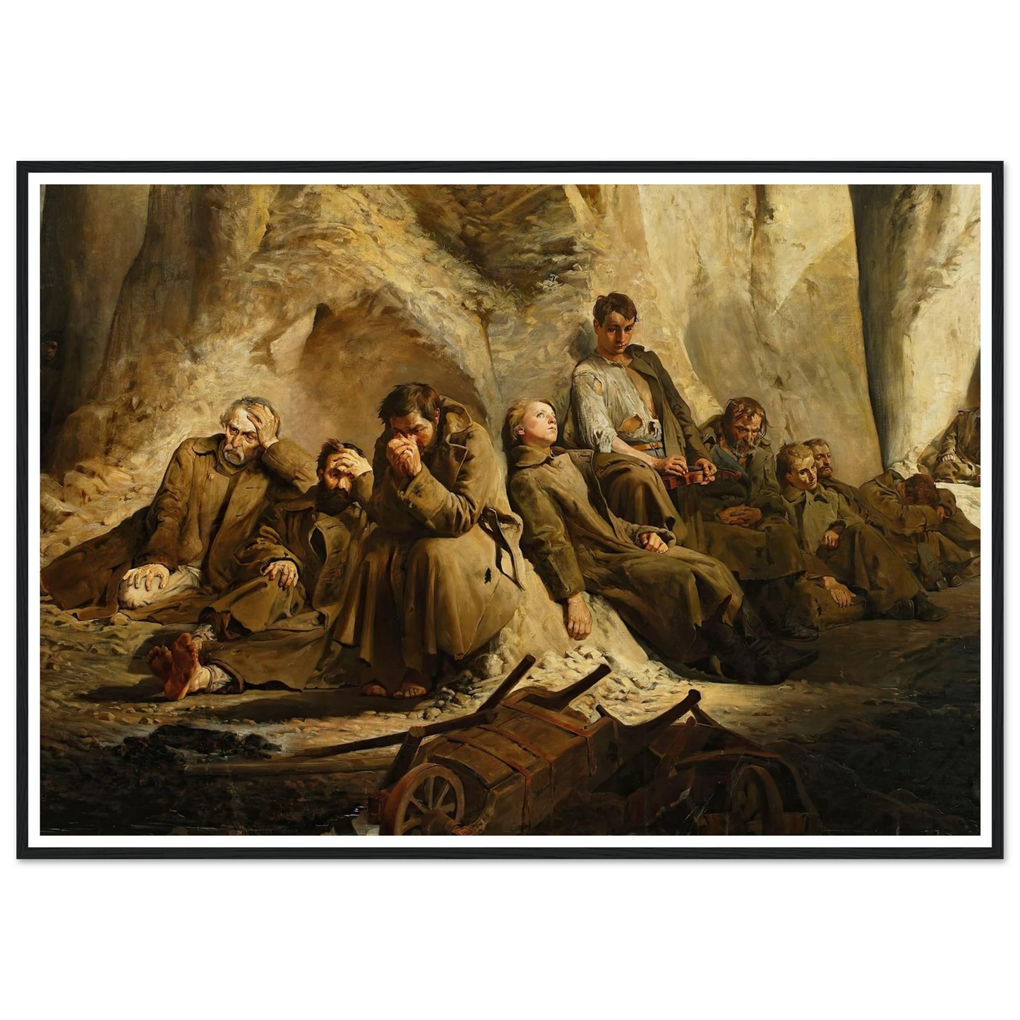 Sunday at the mine (Rest at the mine) (1882) Art Print | Jacek Malczewski-Quipham Collections
