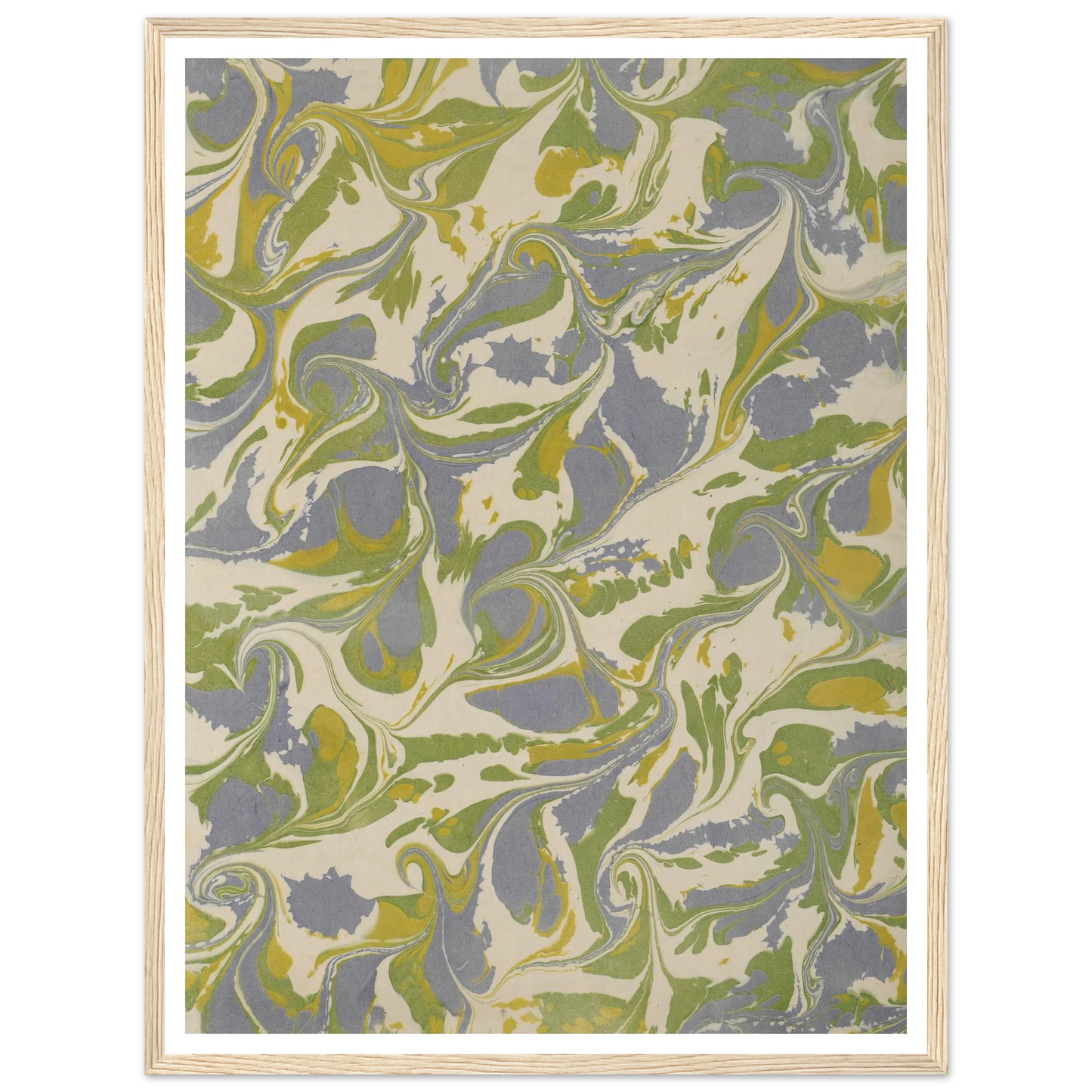 Gezogenes Marmorpapier (1890 - 1910) Art Print | Anker Kyster-Quipham Collections
