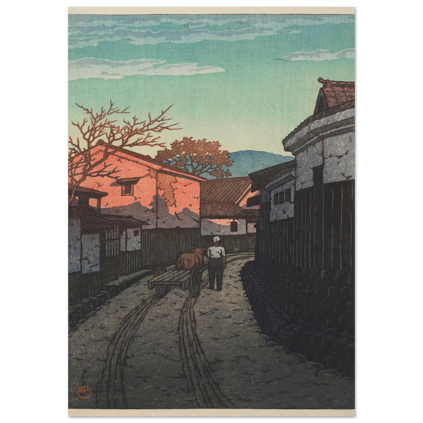Kagawa-ken Wadahama (Wadahama in Kagawa Prefecture) (1954) Art Print | Kawase Hasui-Quipham Collections
