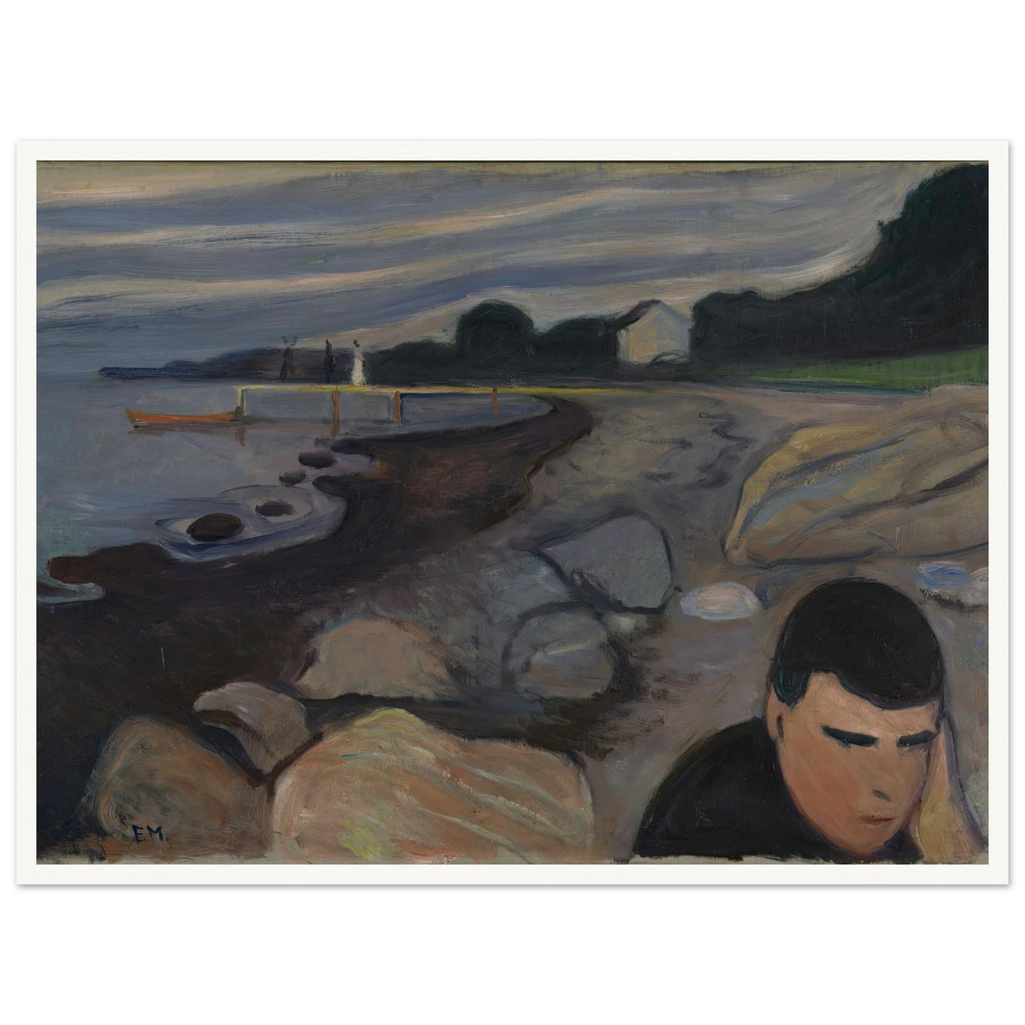 Melancholy (1892) Art Print | Edvard Munch-Quipham Collections