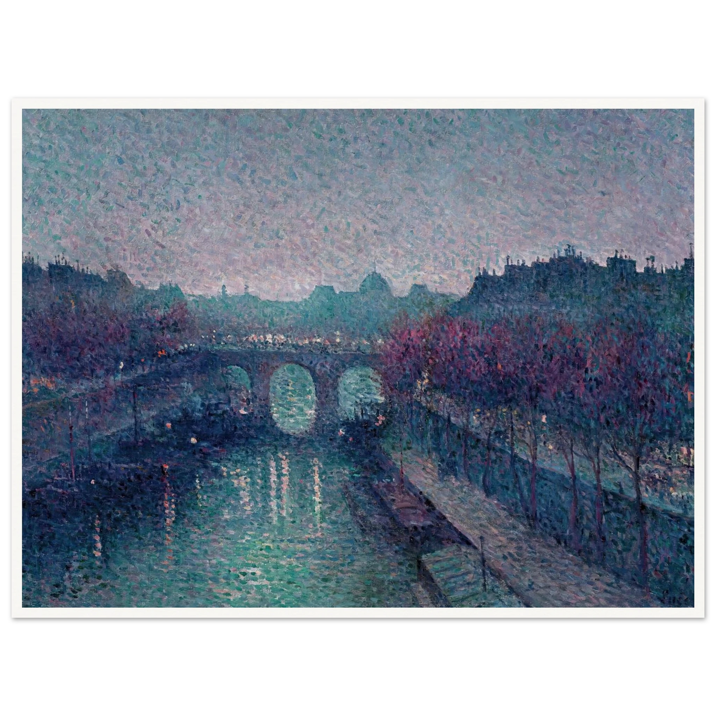 Le Pont-Neuf, La Seine, Petit Bras (1900) Art Print | Maximilien Luce-Quipham Collections