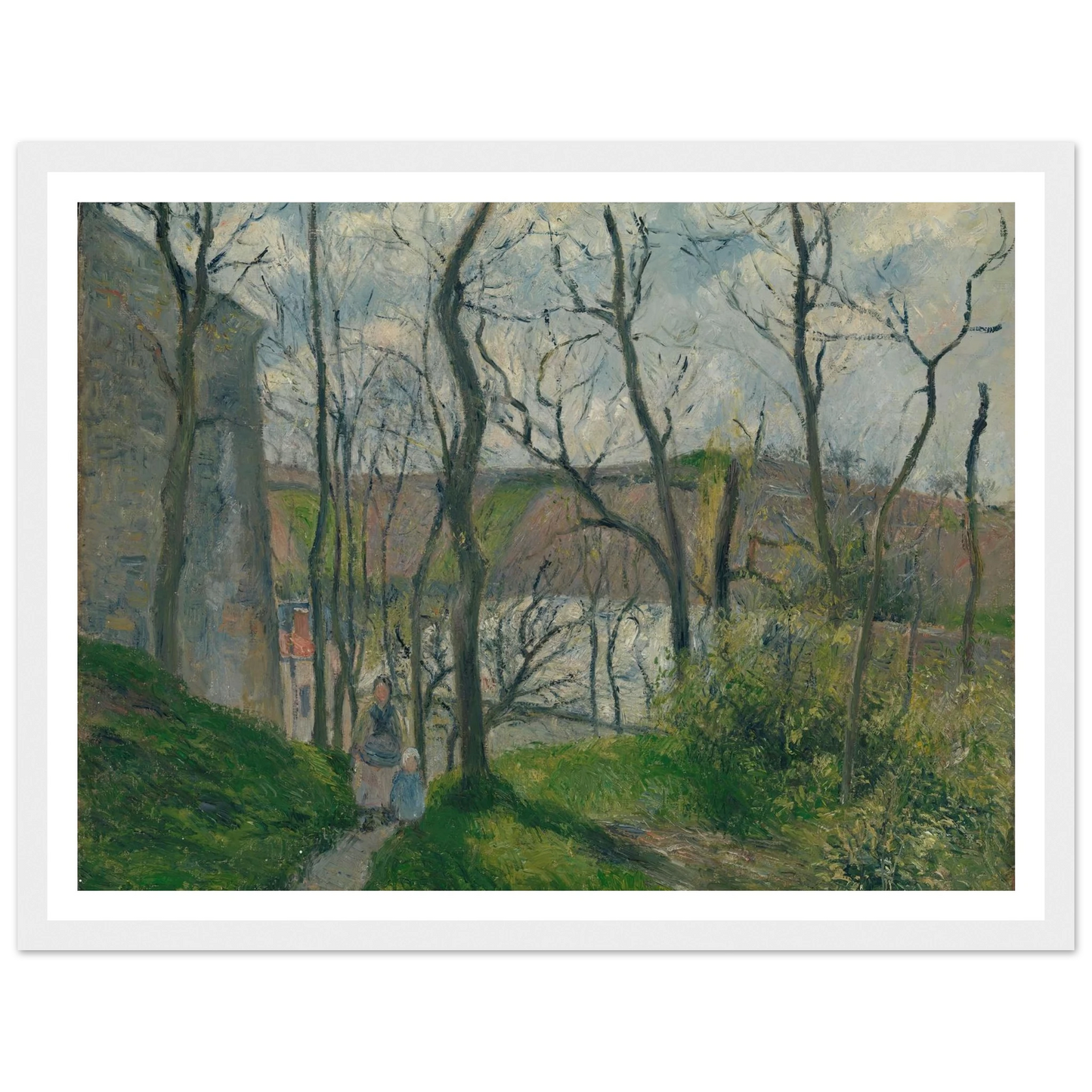 The ‘Royal Palace’ at the Hermitage, Pontoise (1879) Art Print | Camille Pissarro-Quipham Collections