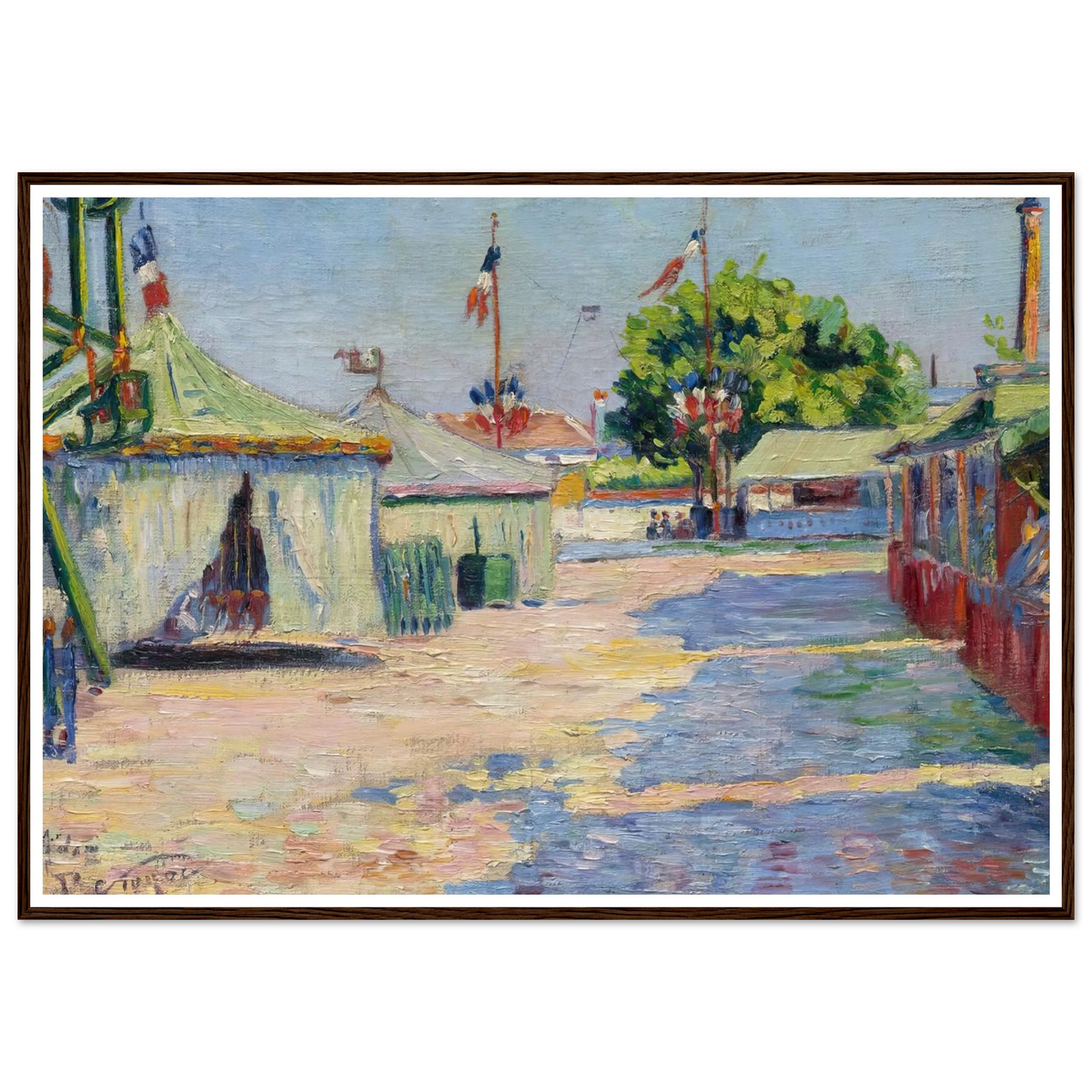 La Fête D’asnières (1884) Art Print | Paul Signac-Quipham Collections
