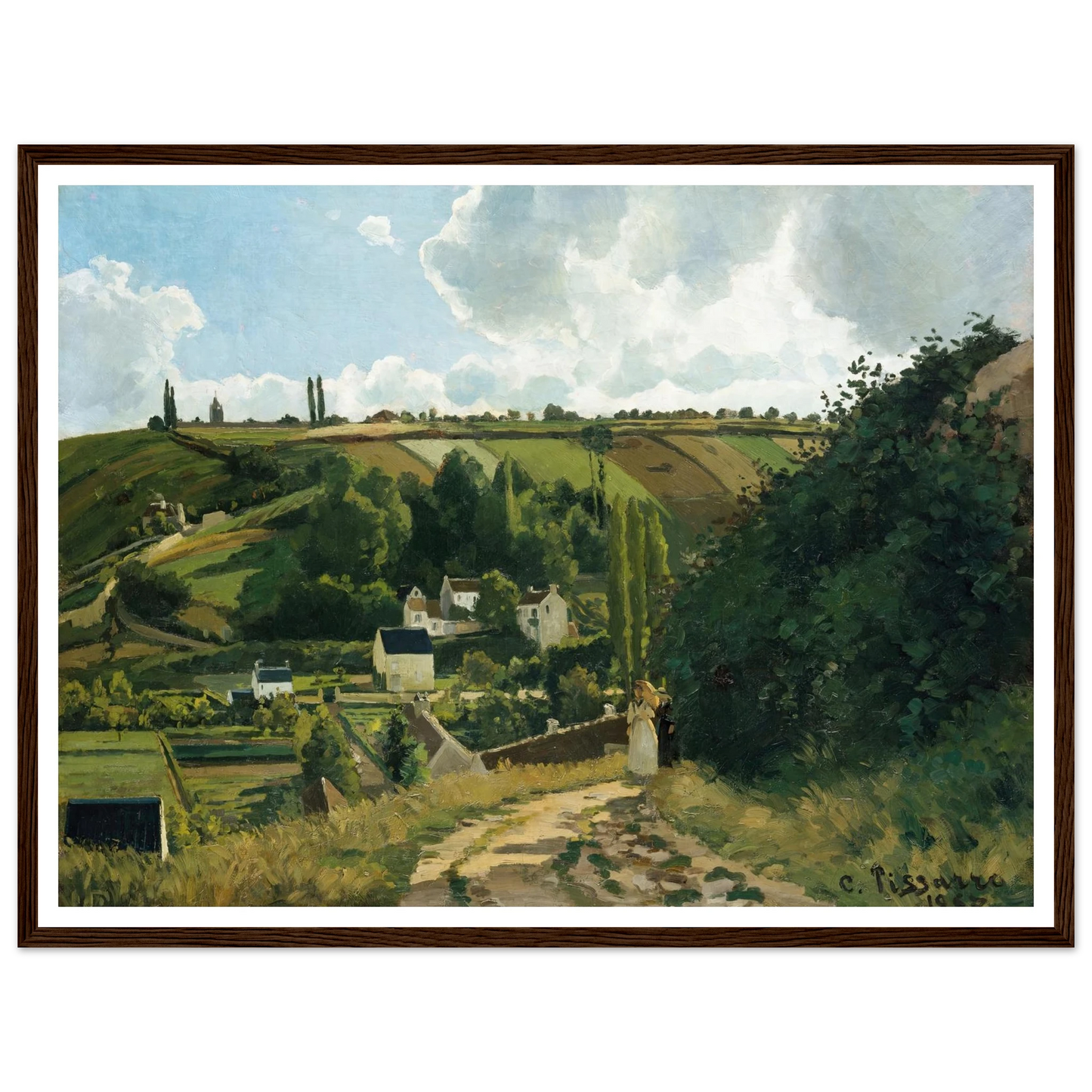 Jalais Hill, Pontoise (1867) Art Print | Camille Pissarro-Quipham Collections