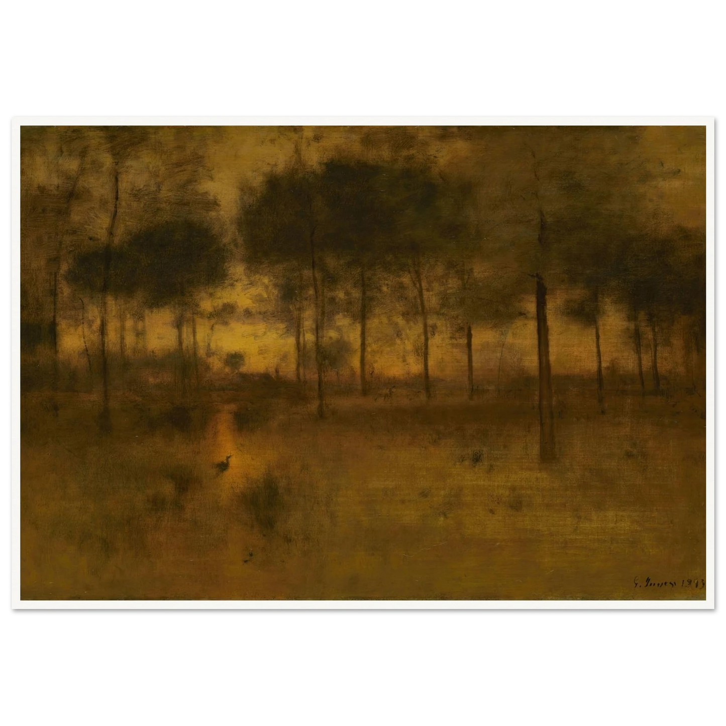The Home of the Heron Art Print | George Inness-Quipham Collections