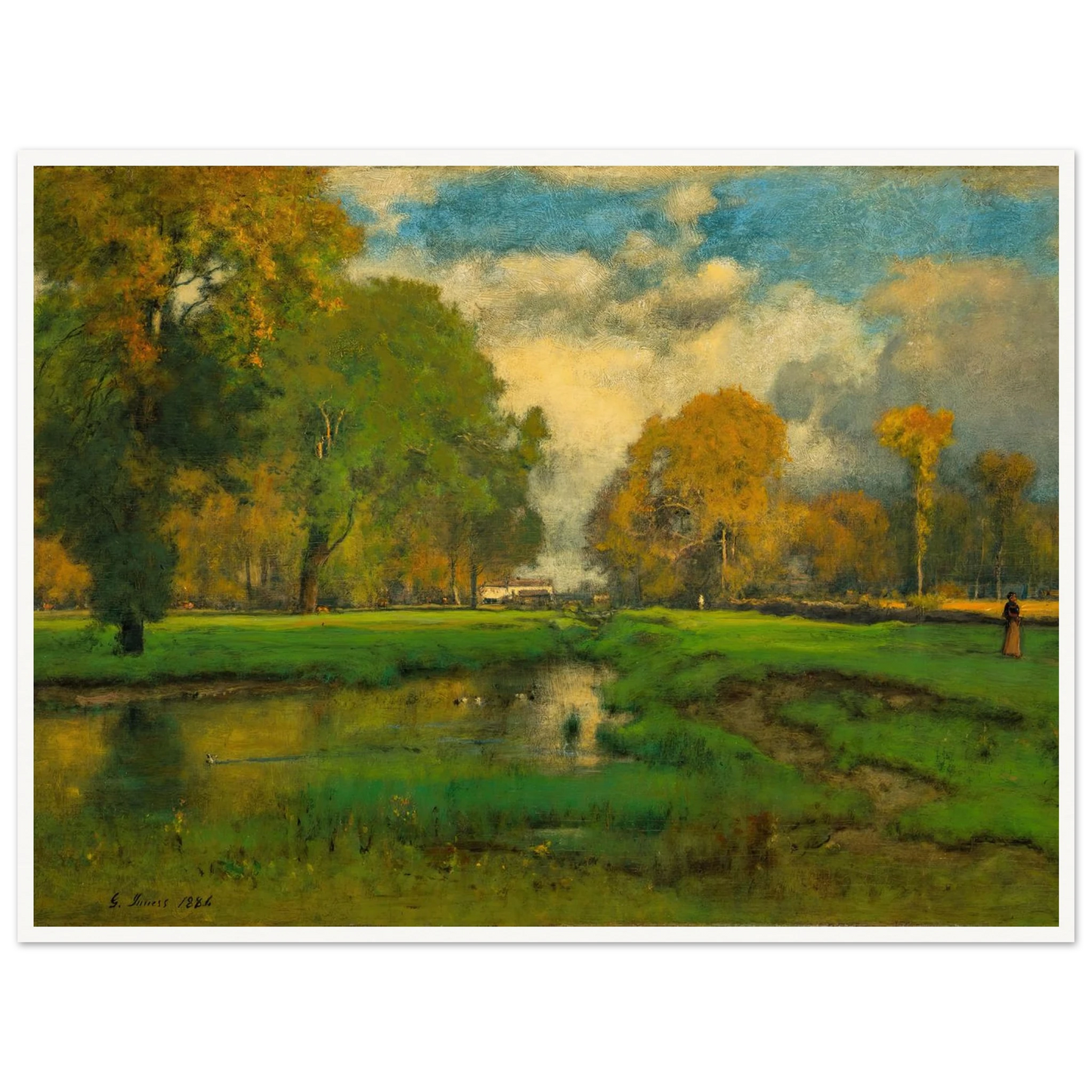 October (1882) Art Print | George Inness-Quipham Collections