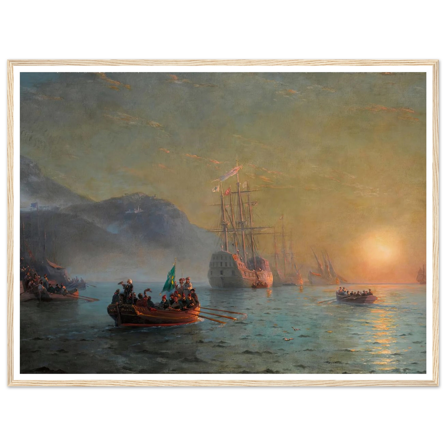 Columbus’ Farewell before Starting on his Voyage from Port Palos in Spain (1892) Art Print | Ivan Konstantinovich Aivazovsky-Quipham Collections