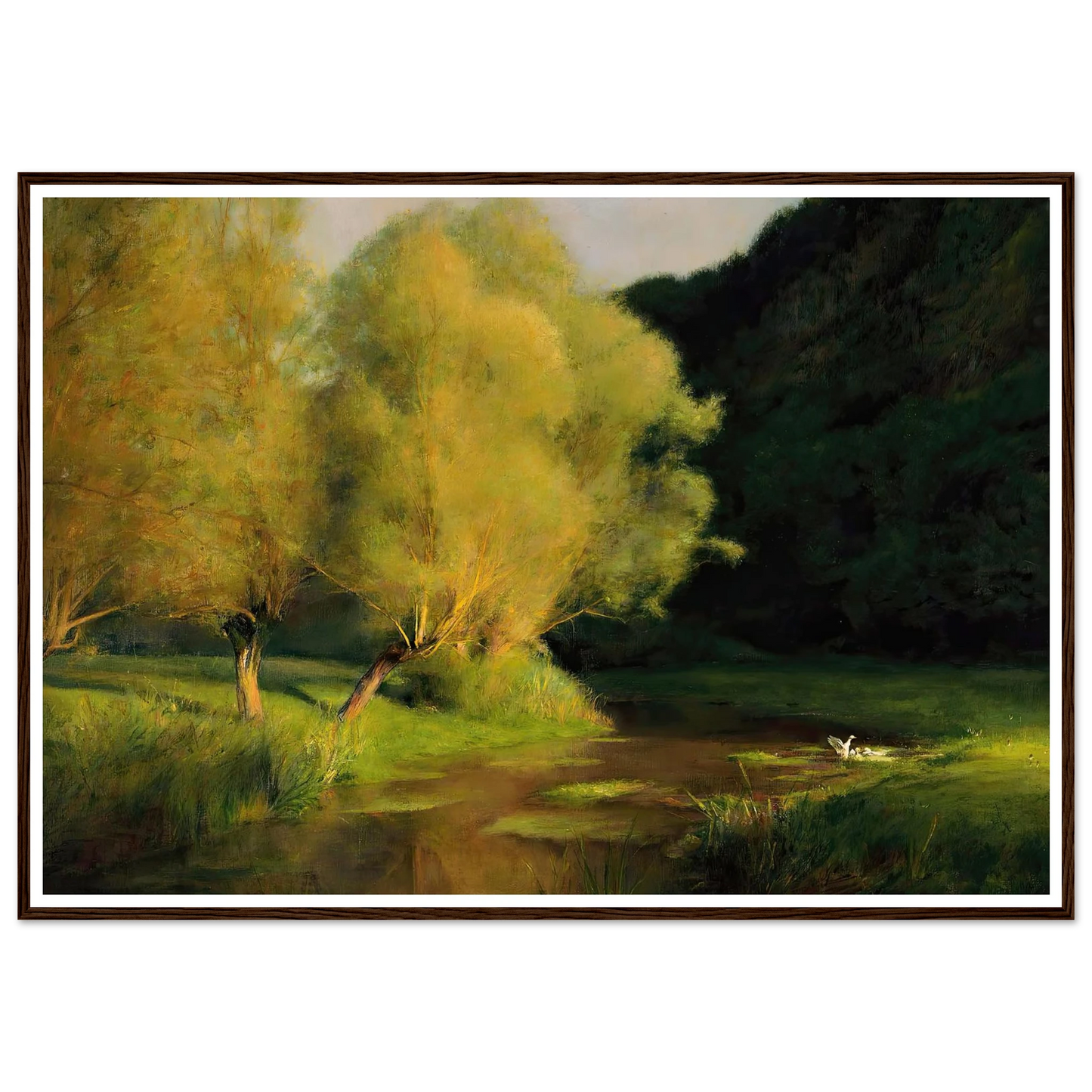 Willows by a Stream (1908) Art Print | Pascal Adolphe Jean Dagnan Bouveret-Quipham Collections