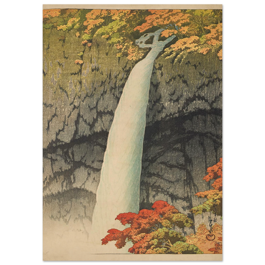 Nikko Kegon taki (Kegon waterfall, Nikko) (1927) Art Print | Kawase Hasui-Quipham Collections