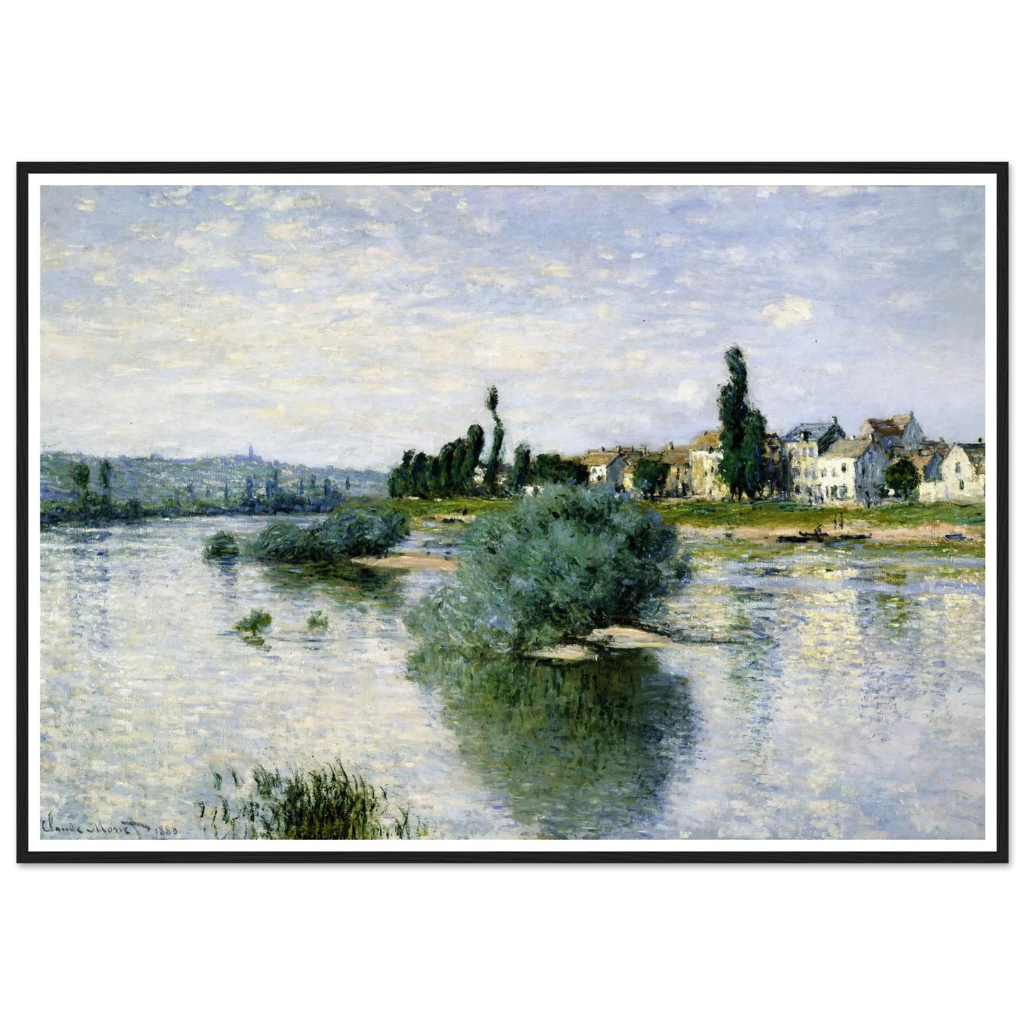 The Seine at Lavacourt (1880) Art Print | Claude Monet-Quipham Collections