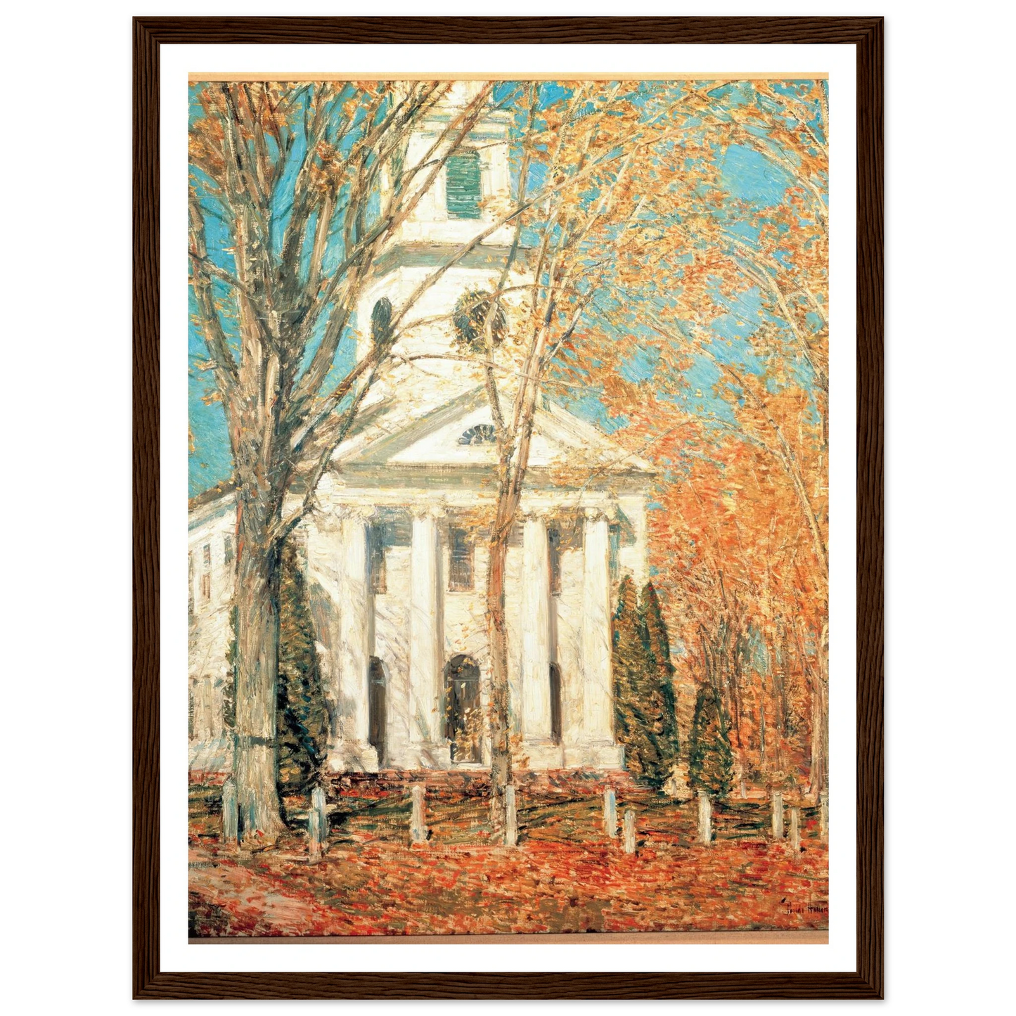 Church at Old Lyme, Connecticut (1905) Art Print | Childe Hassam-Quipham Collections
