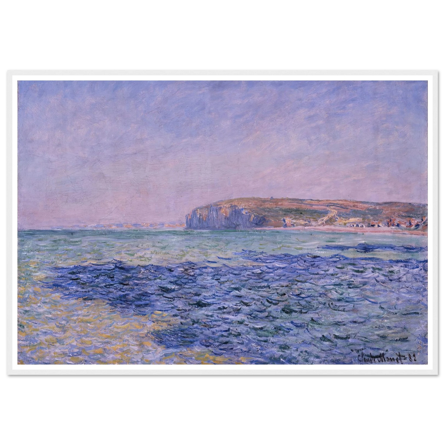 Shadows on the Sea. The Cliffs at Pourville (1882) Art Print | Claude Monet-Quipham Collections