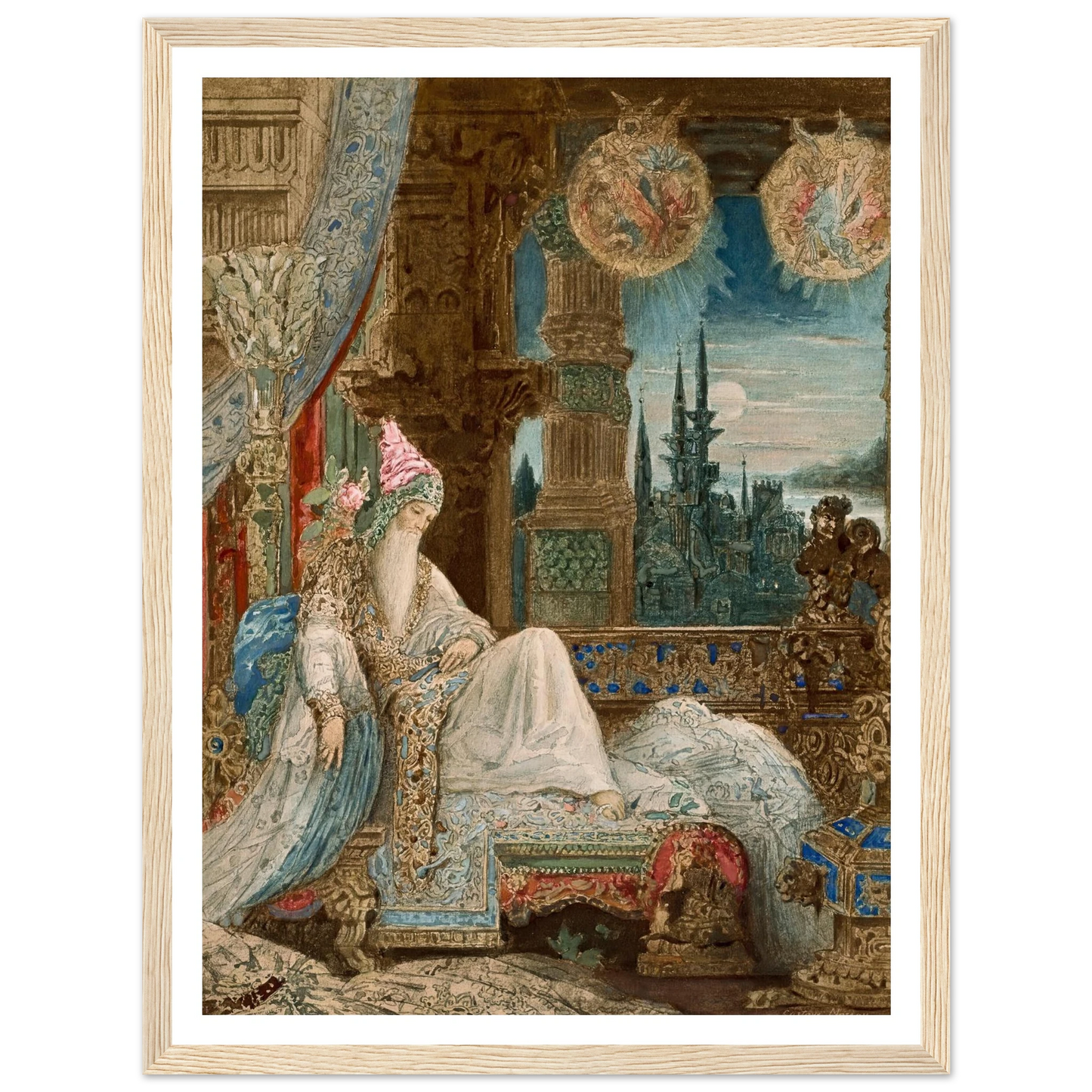 Le songe d’un habitant du Mogol (circa 1881) Art Print | Gustave Moreau-Quipham Collections