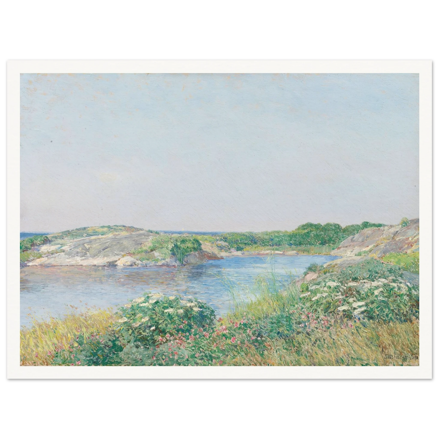 The Little Pond, Appledore (1890) Art Print | Childe Hassam-Quipham Collections