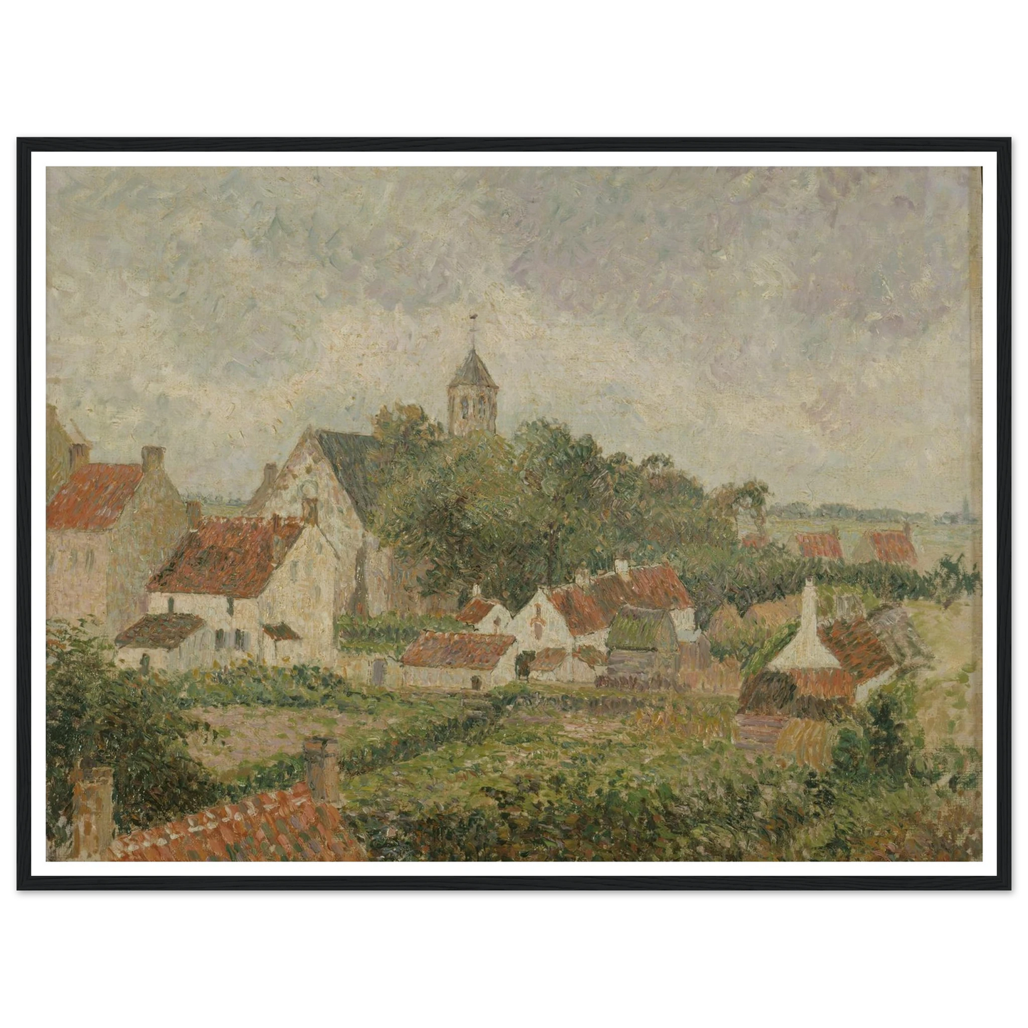 Le village de Knocke (1894) Art Print | Camille Pissarro-Quipham Collections