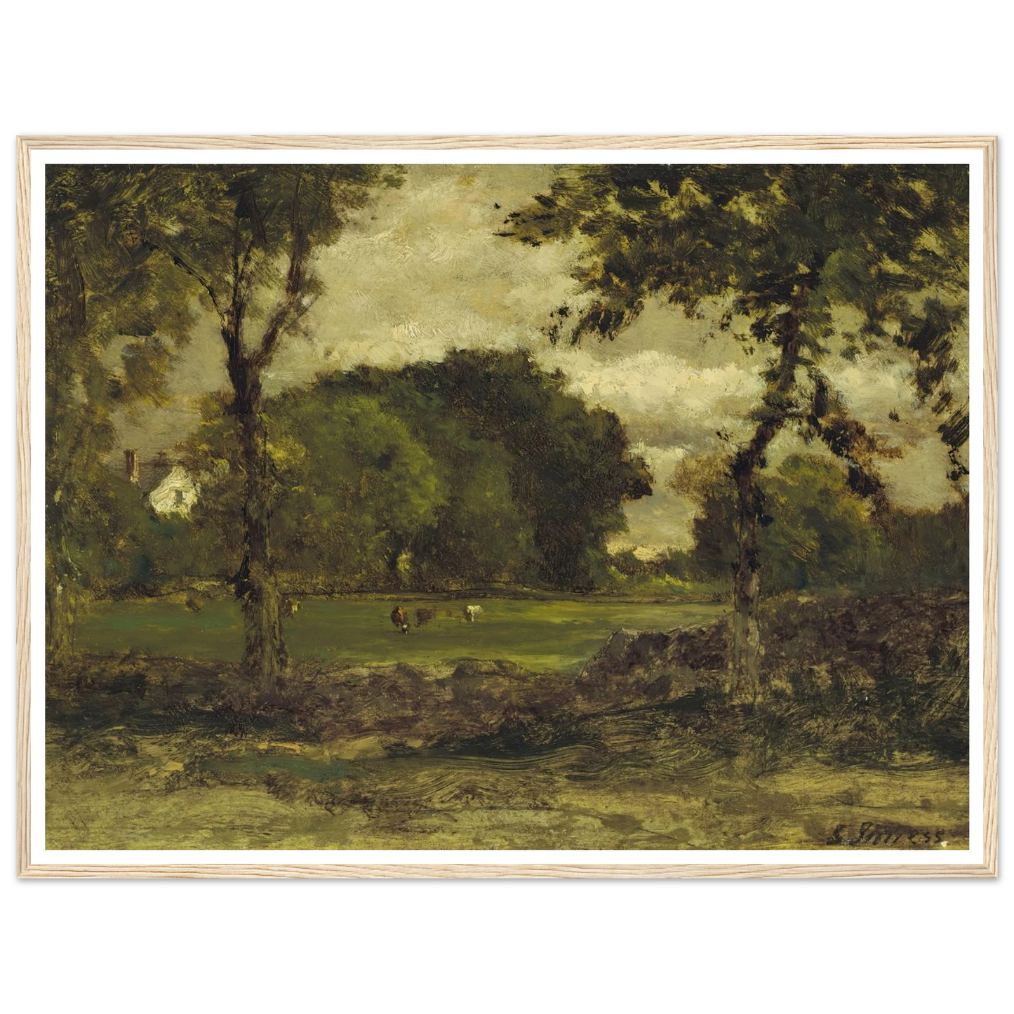 Medfield, Massachusetts (A Medfield Farm) (circa 1866) Art Print | George Inness-Quipham Collections