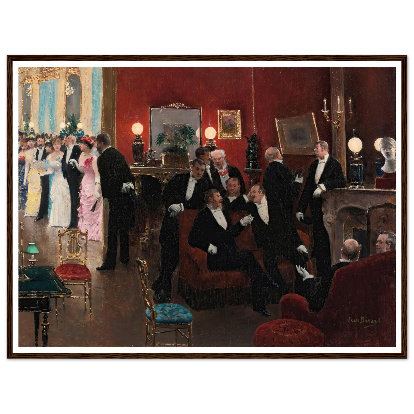 La réception Art Print | Jean Beraud-Quipham Collections