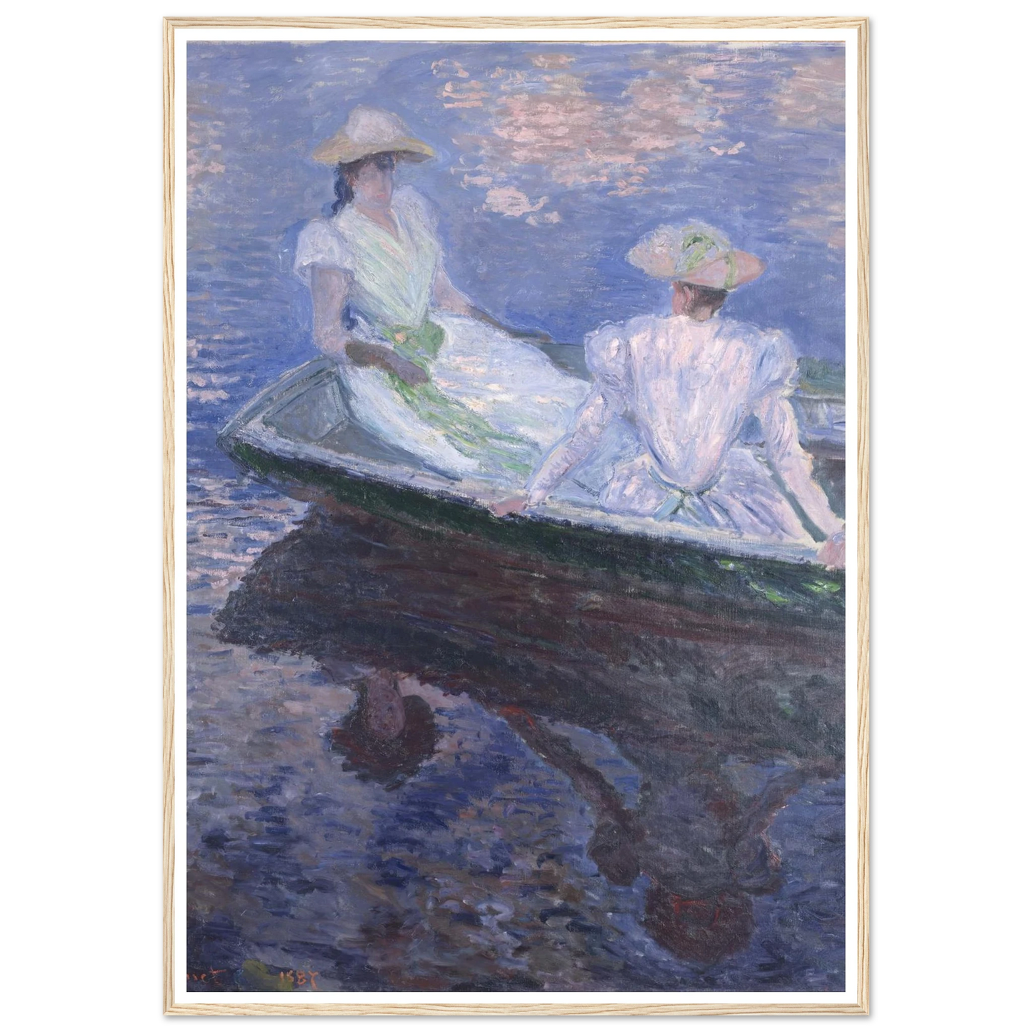 On The Boat Art Print | Claude Monet-Quipham Collections